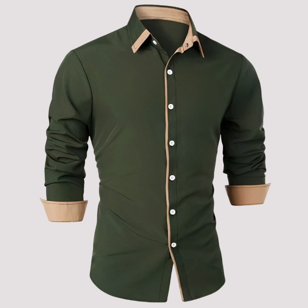 Samuel - Élégante surchemise à manches longues pour hommes