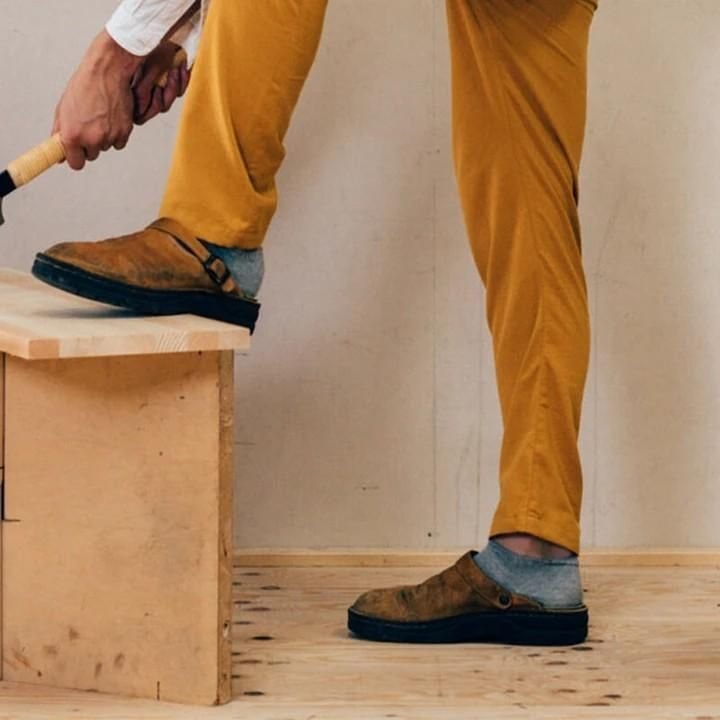 Yani - Pantuflas ortopédicas de cuero para hombre