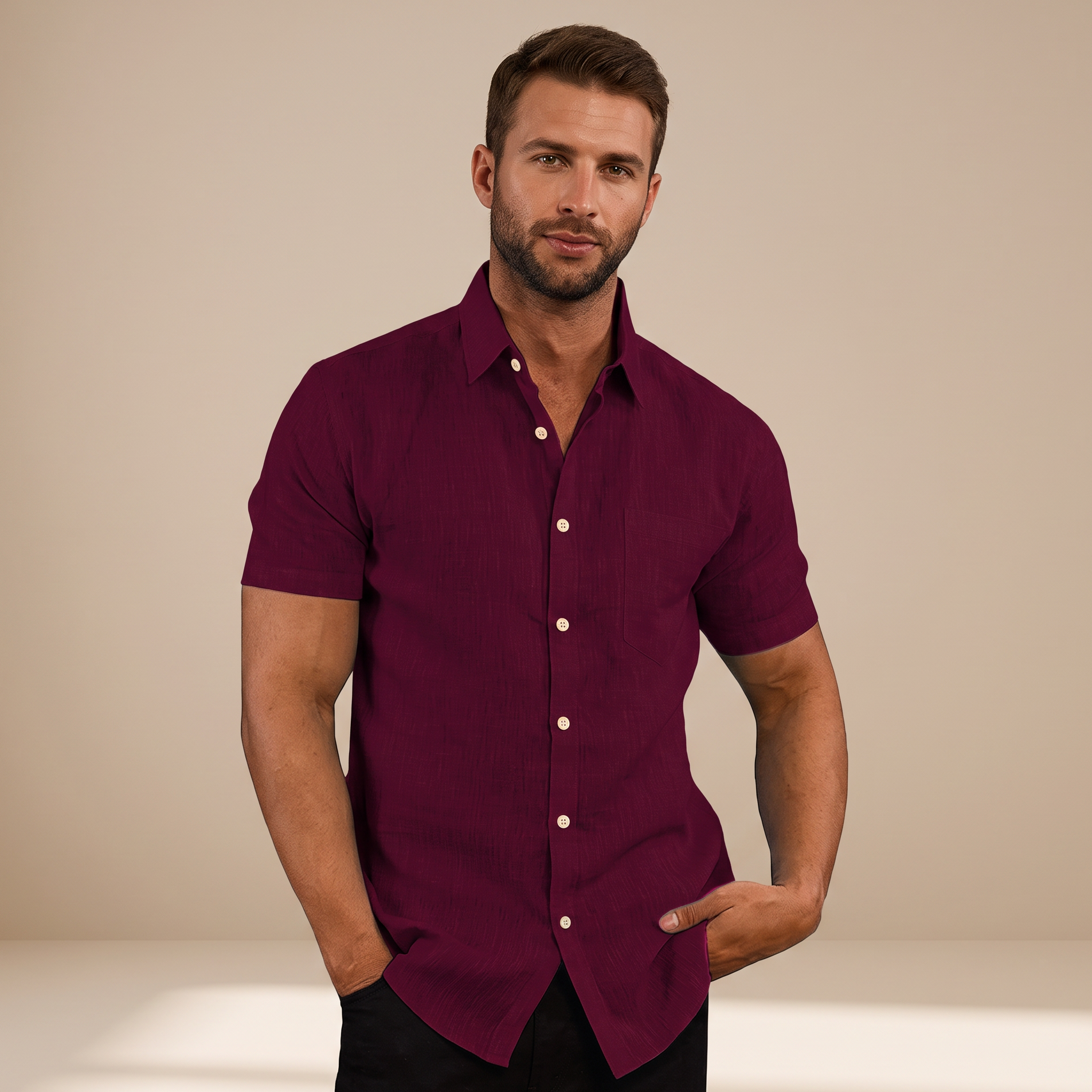 Cassius - Chemise courte sophistiquée