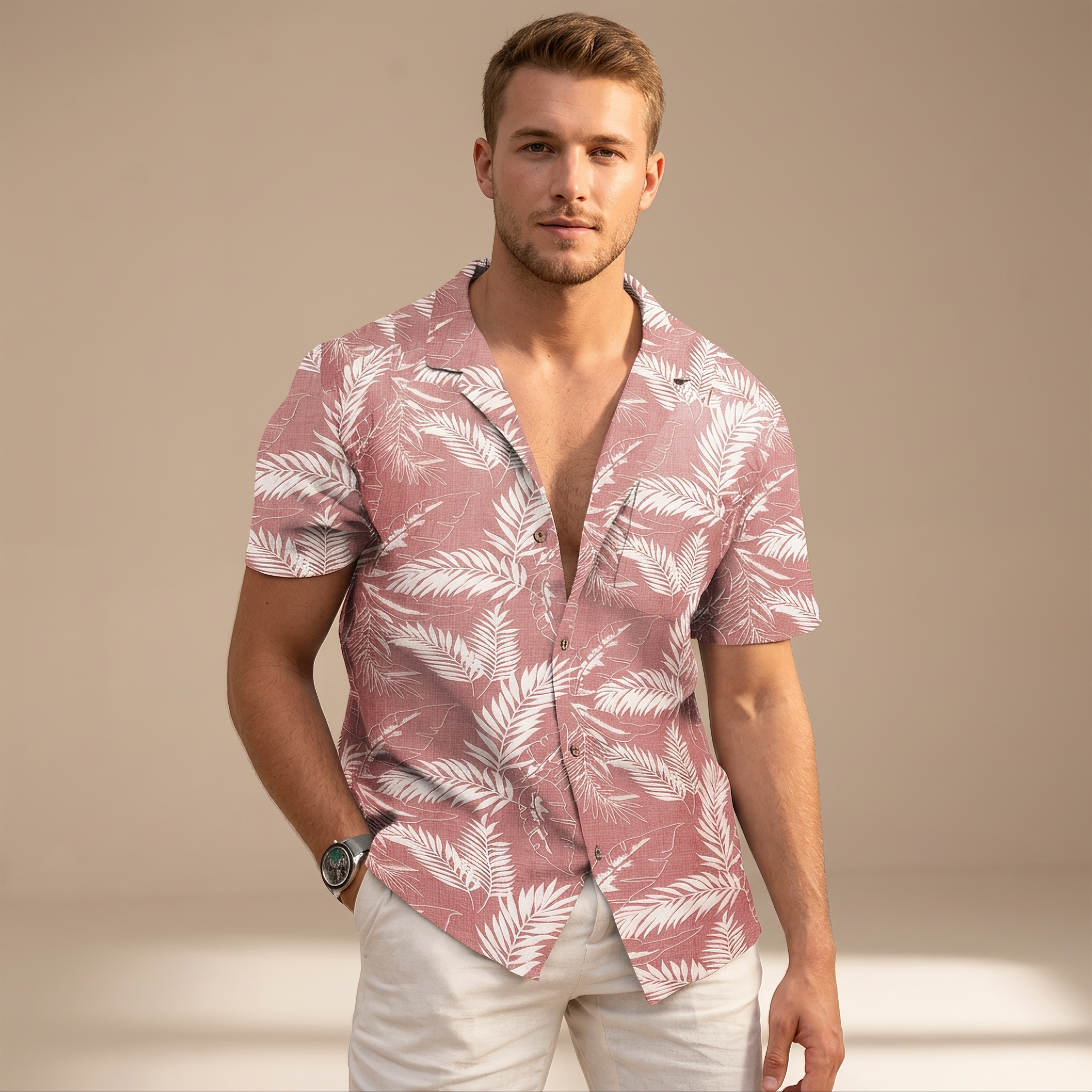 Tiago - Chemises à motifs tropicaux