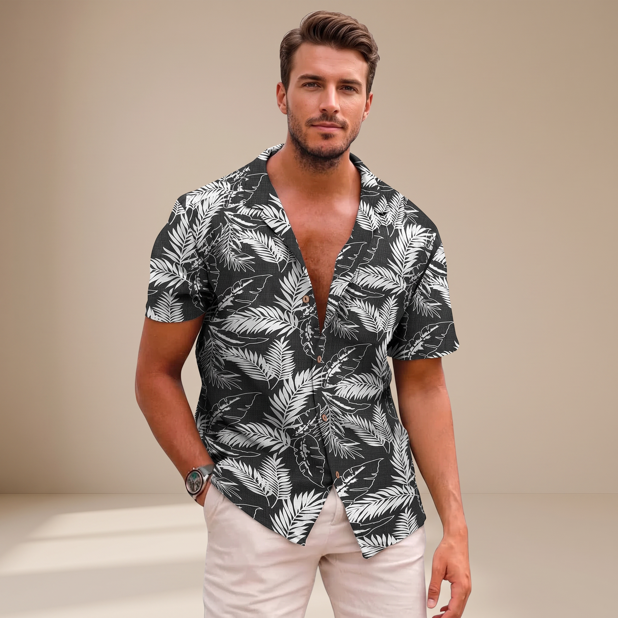 Tiago - Chemises à motifs tropicaux