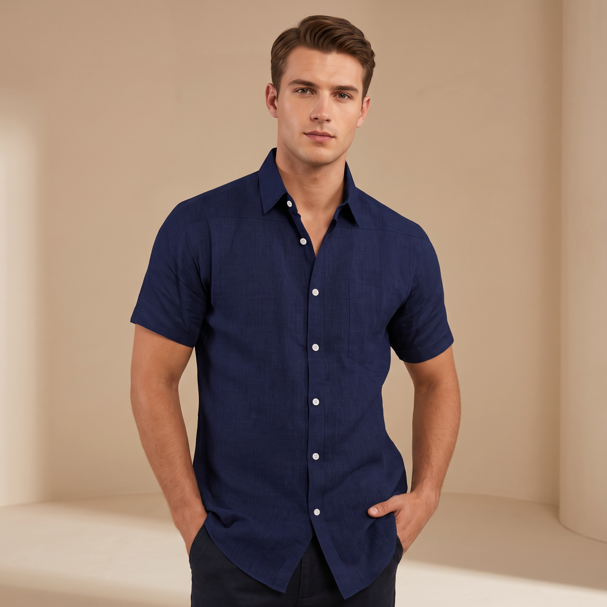 Cassius - Chemise courte sophistiquée