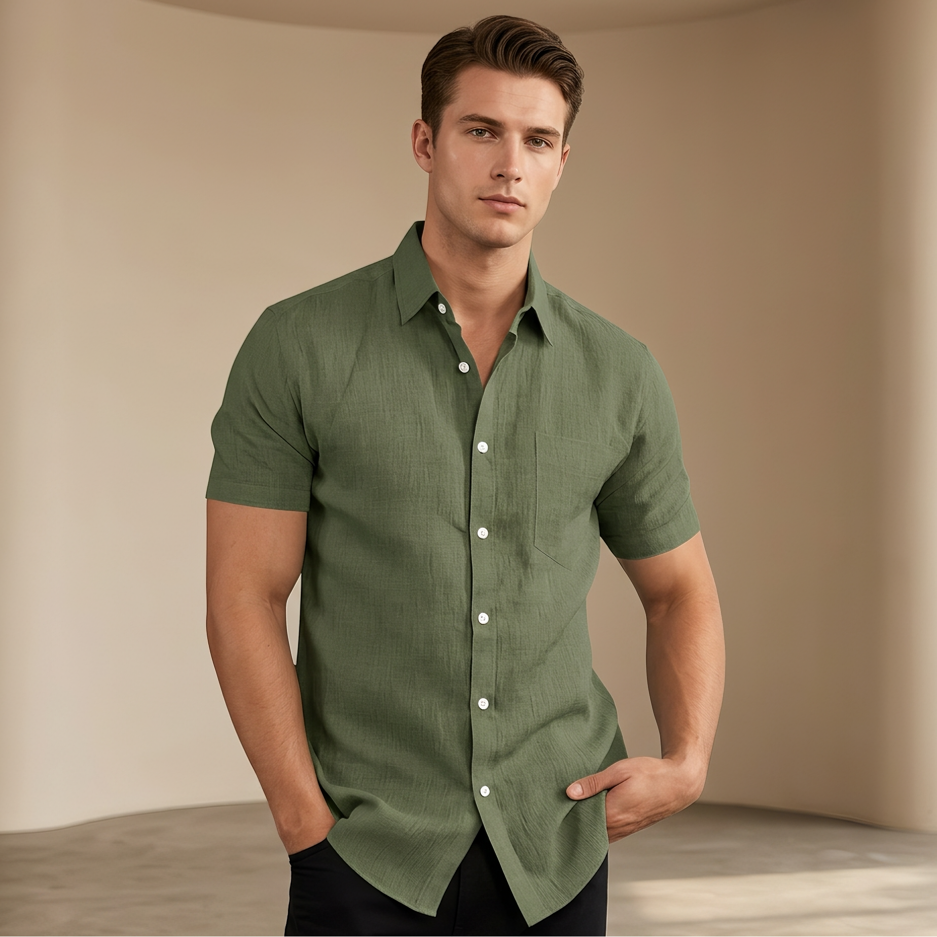 Cassius - Chemise courte sophistiquée