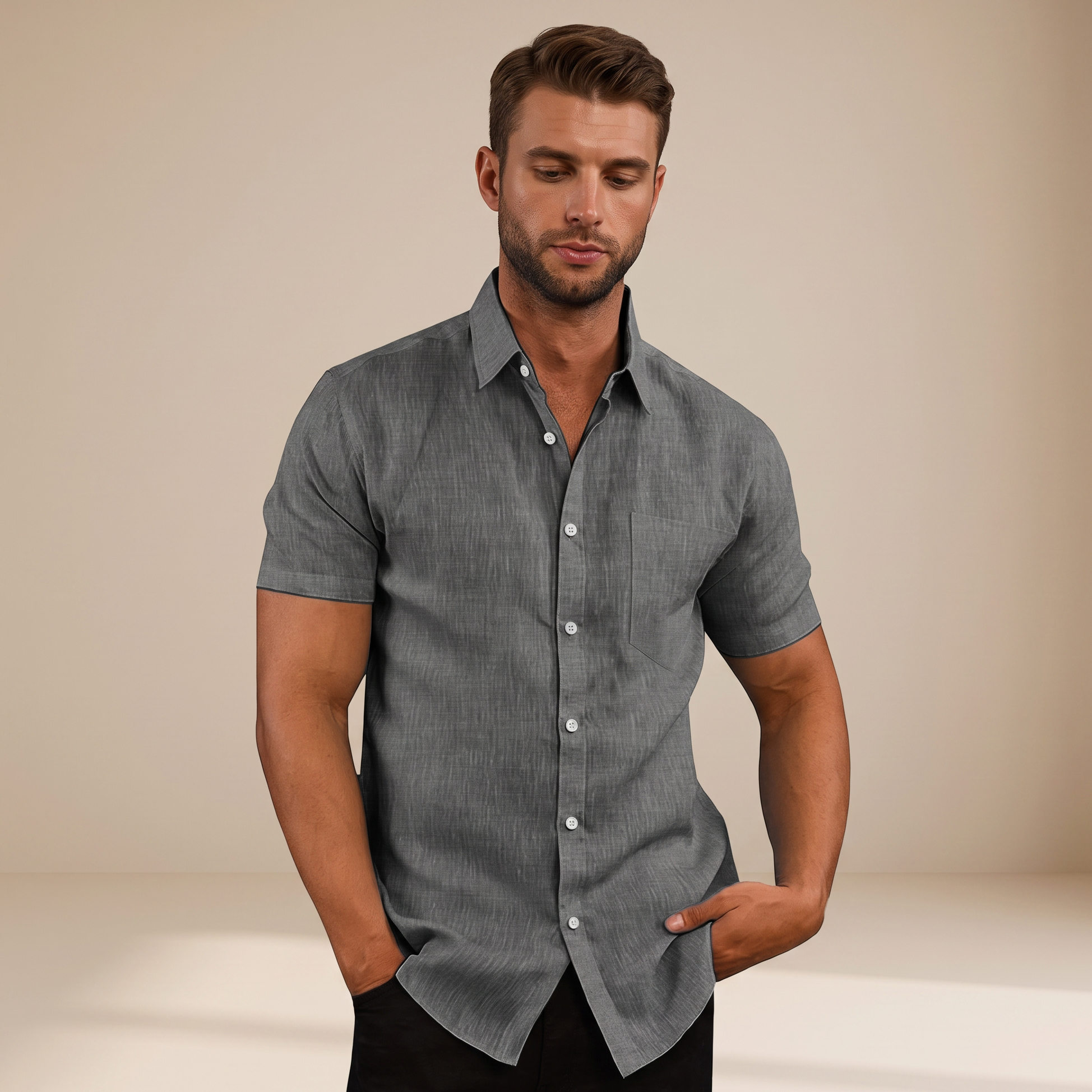 Cassius - Chemise courte sophistiquée