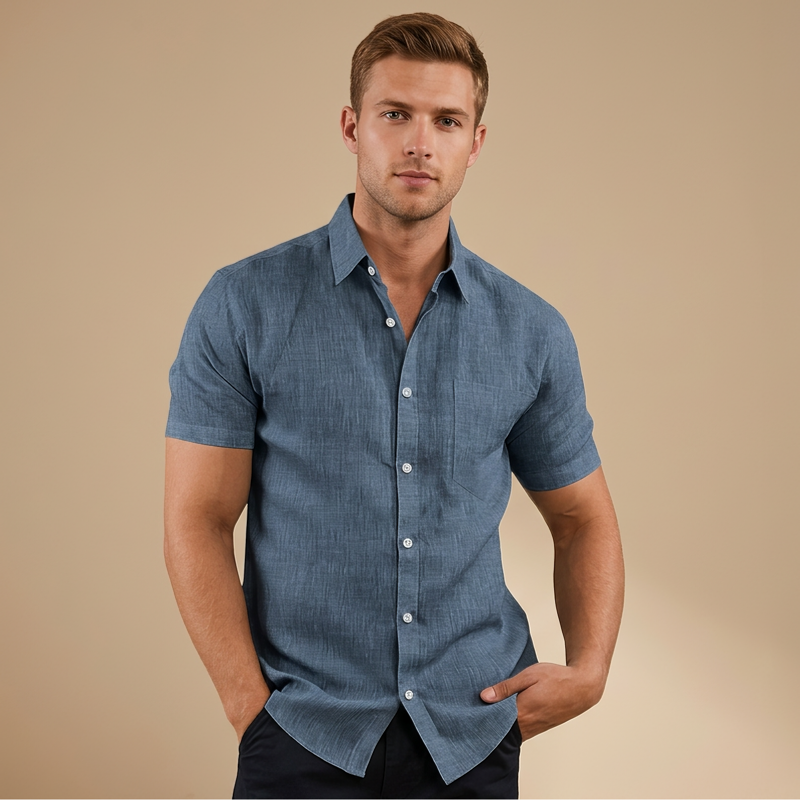 Cassius - Chemise courte sophistiquée