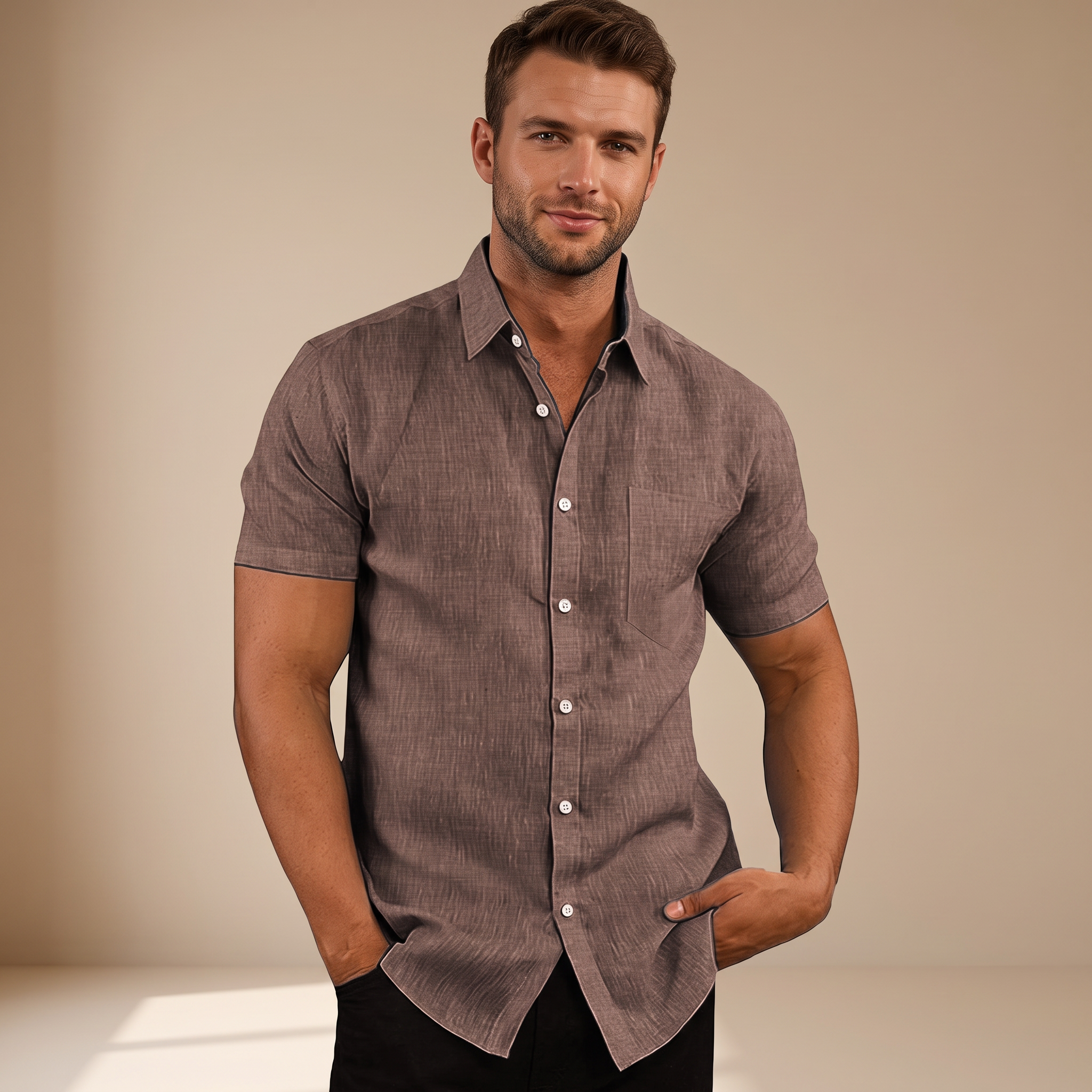 Cassius - Chemise courte sophistiquée