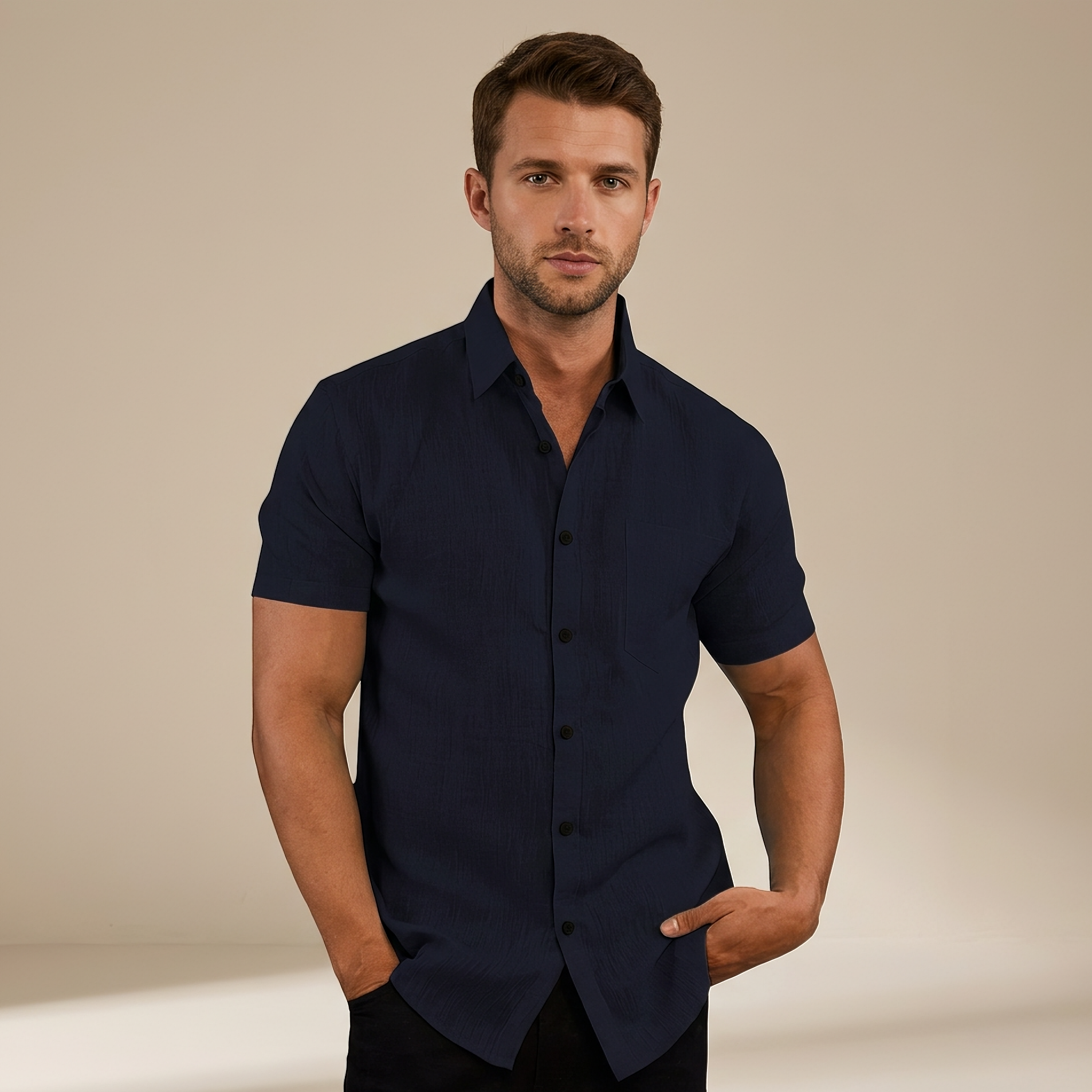 Cassius - Chemise courte sophistiquée