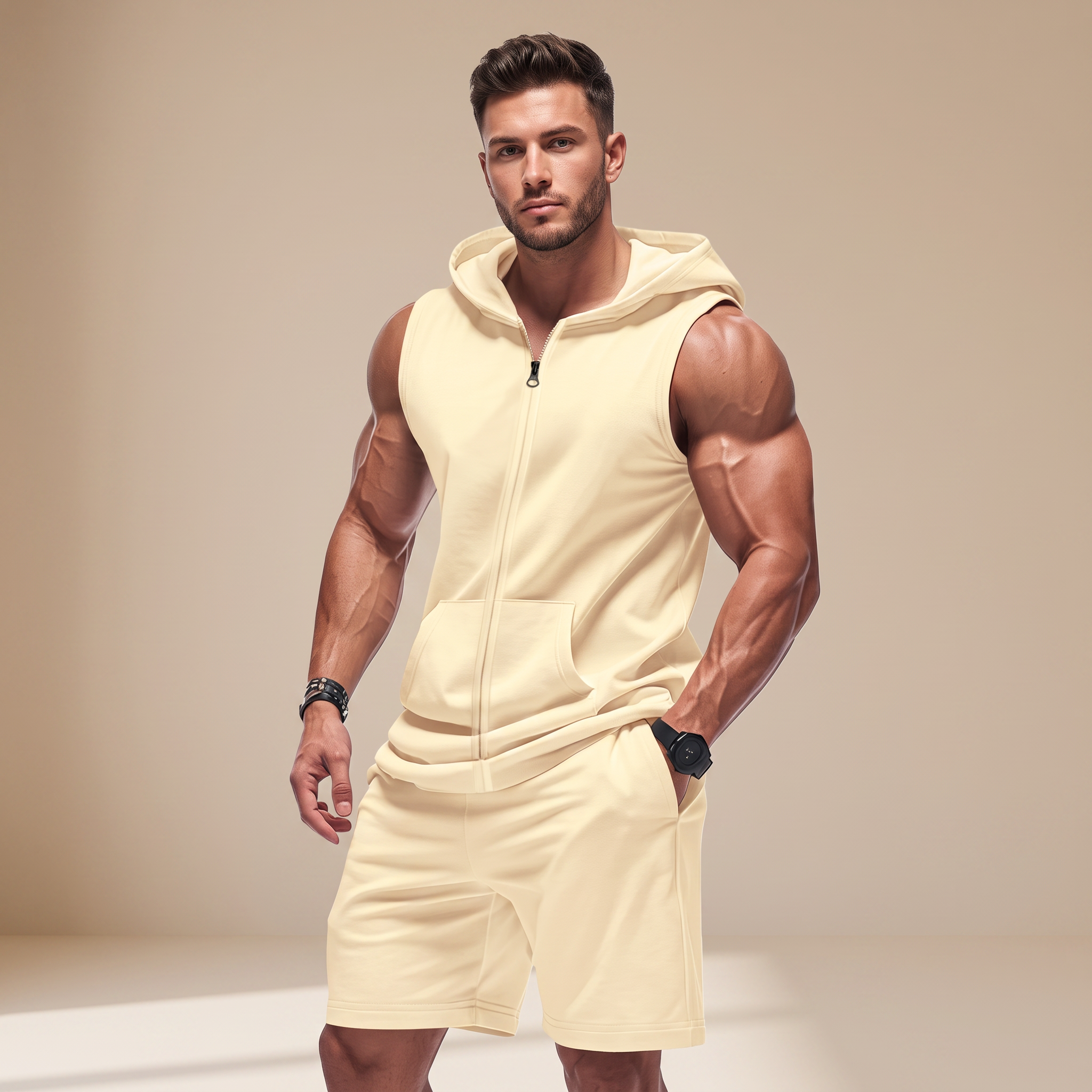 Duncan - Set sans manches avec capuche