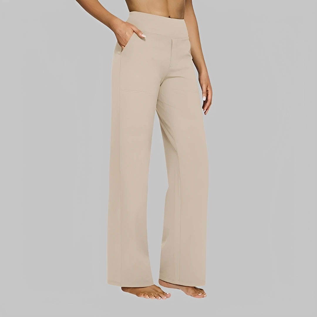 Roxanne - Pantalon à Taille Haute Élastique