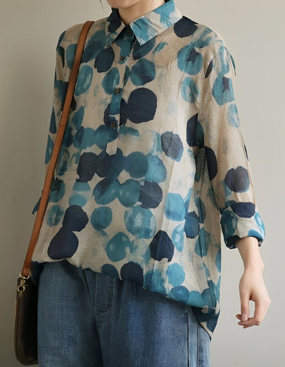 Jodie - Blouses élégantes avec col à pois pour femmes