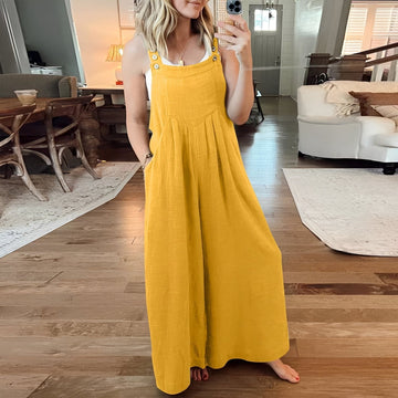 Chloe - Combinaison chic à jambes larges pour femmes