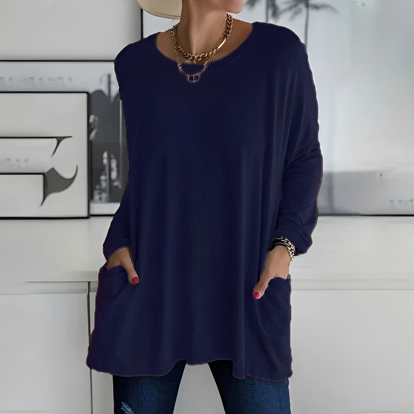 Chantelle - Robe-chemise longue avec poches