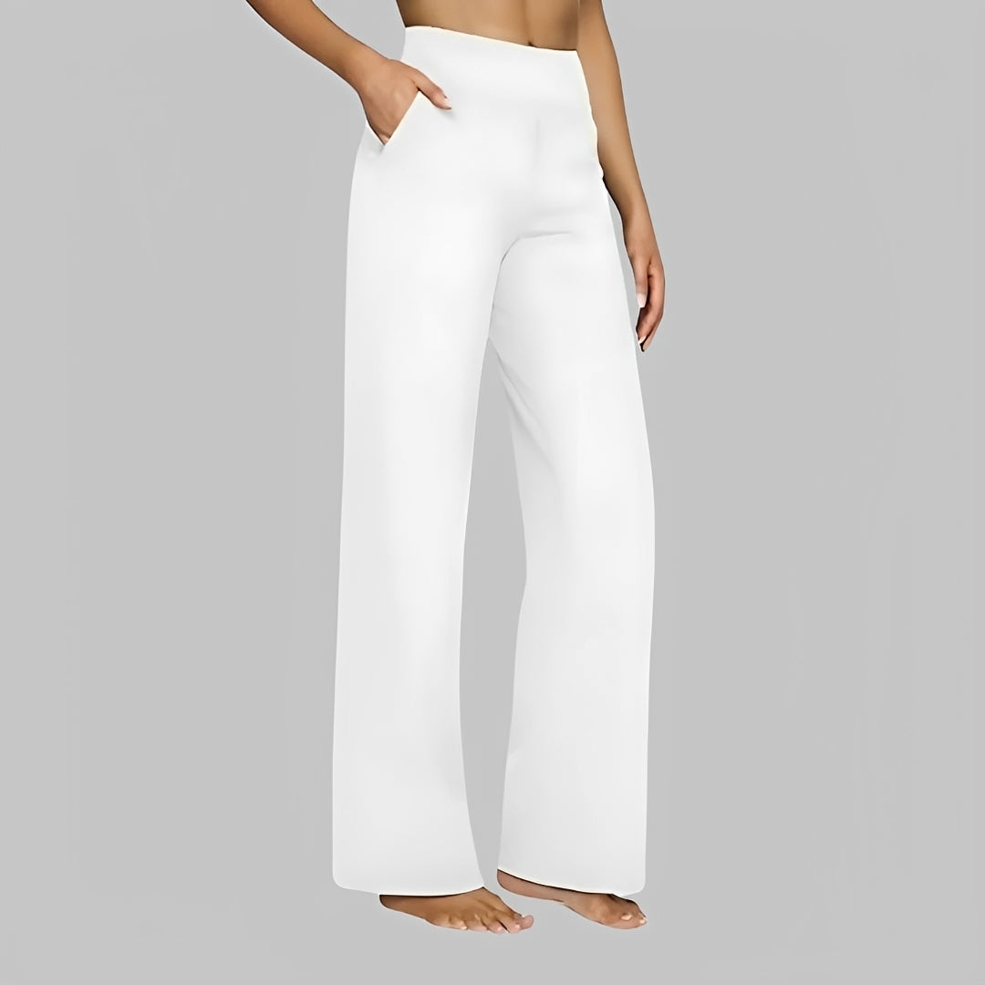 Roxanne - Pantalon à Taille Haute Élastique