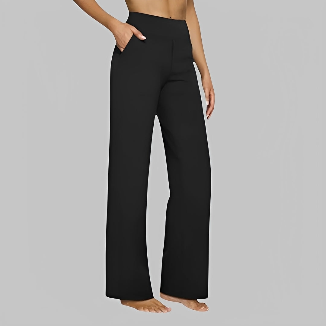 Roxanne - Pantalon à Taille Haute Élastique