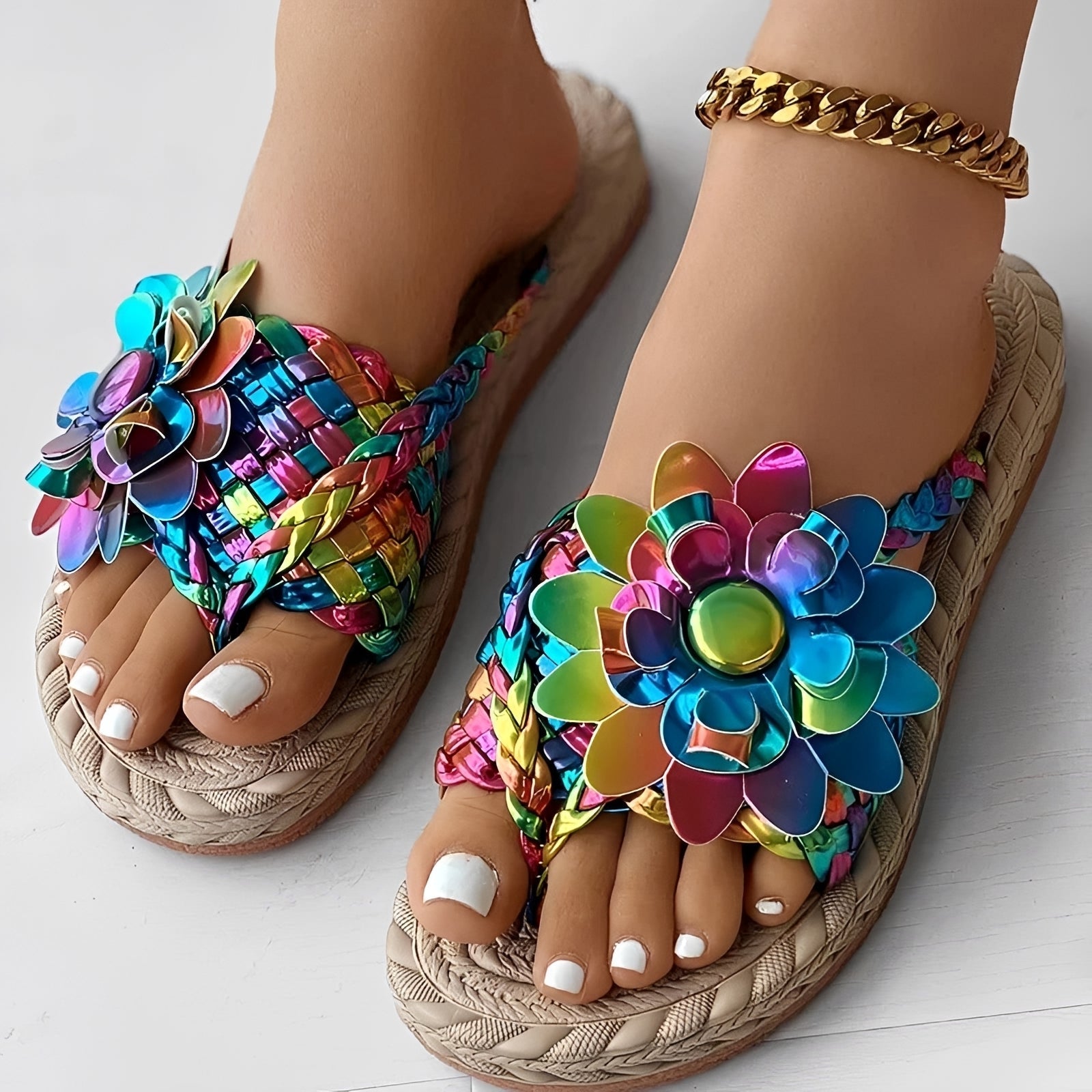 Saira - Chaussons Décontractés avec Design Texturé