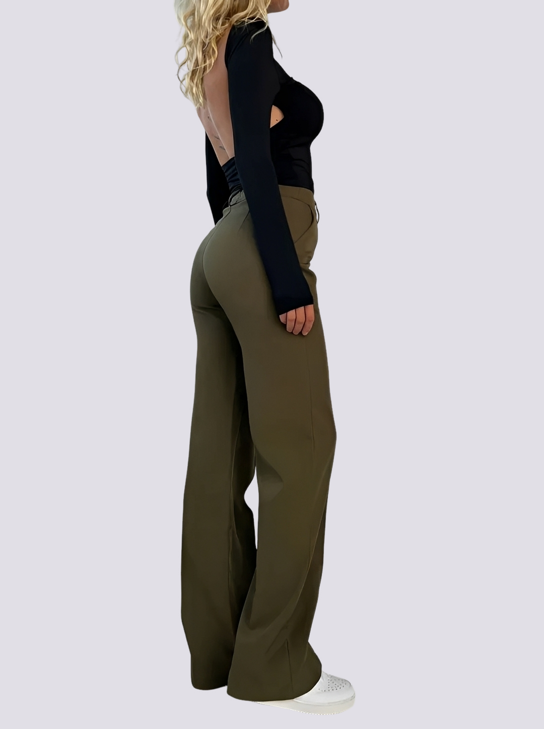 Amelie - Pantalon élégant à taille haute et coupe droite