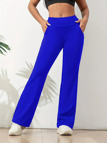 Lucia - Pantalon Large Décontracté Taille Haute