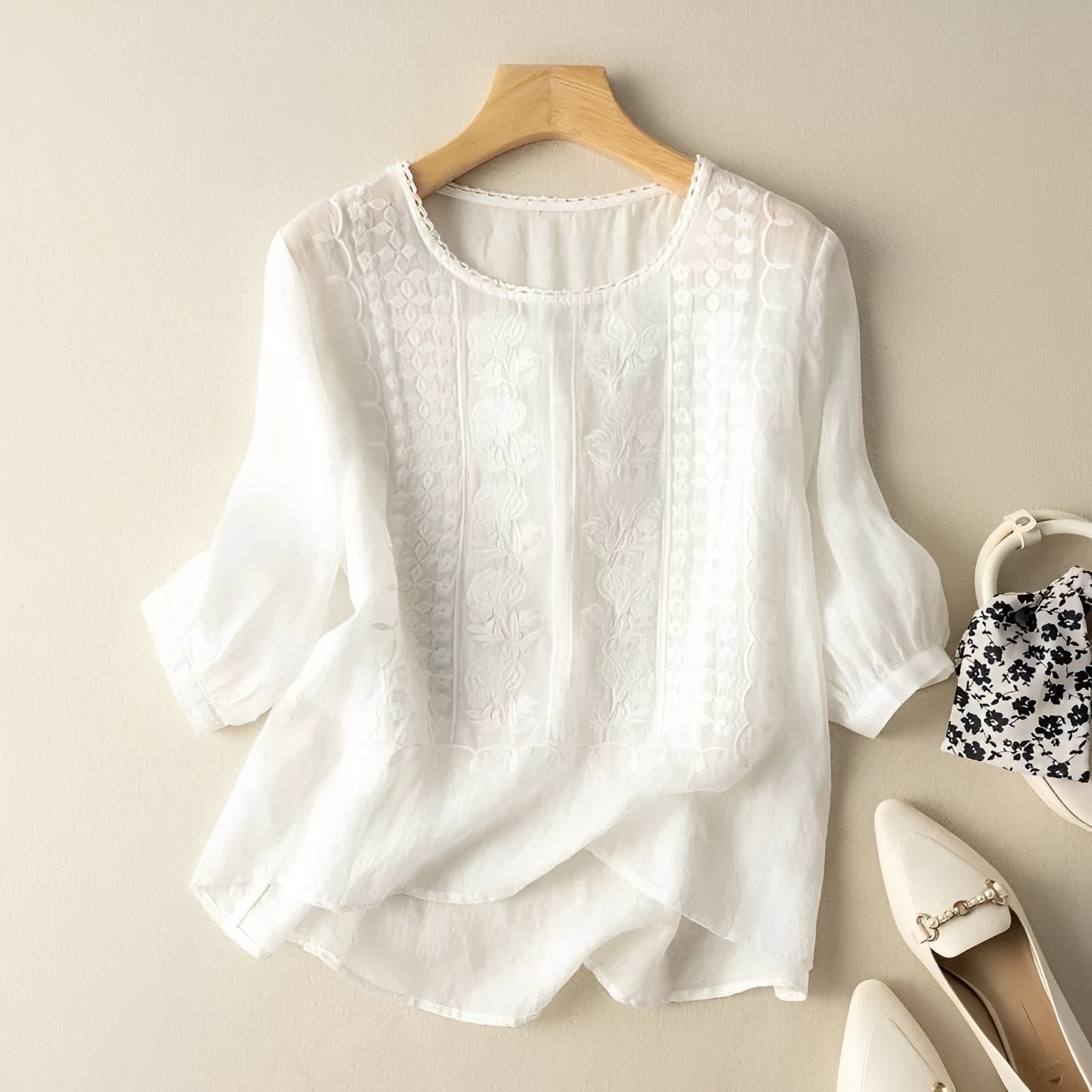 Daniyal - Blouse Ample Brodée