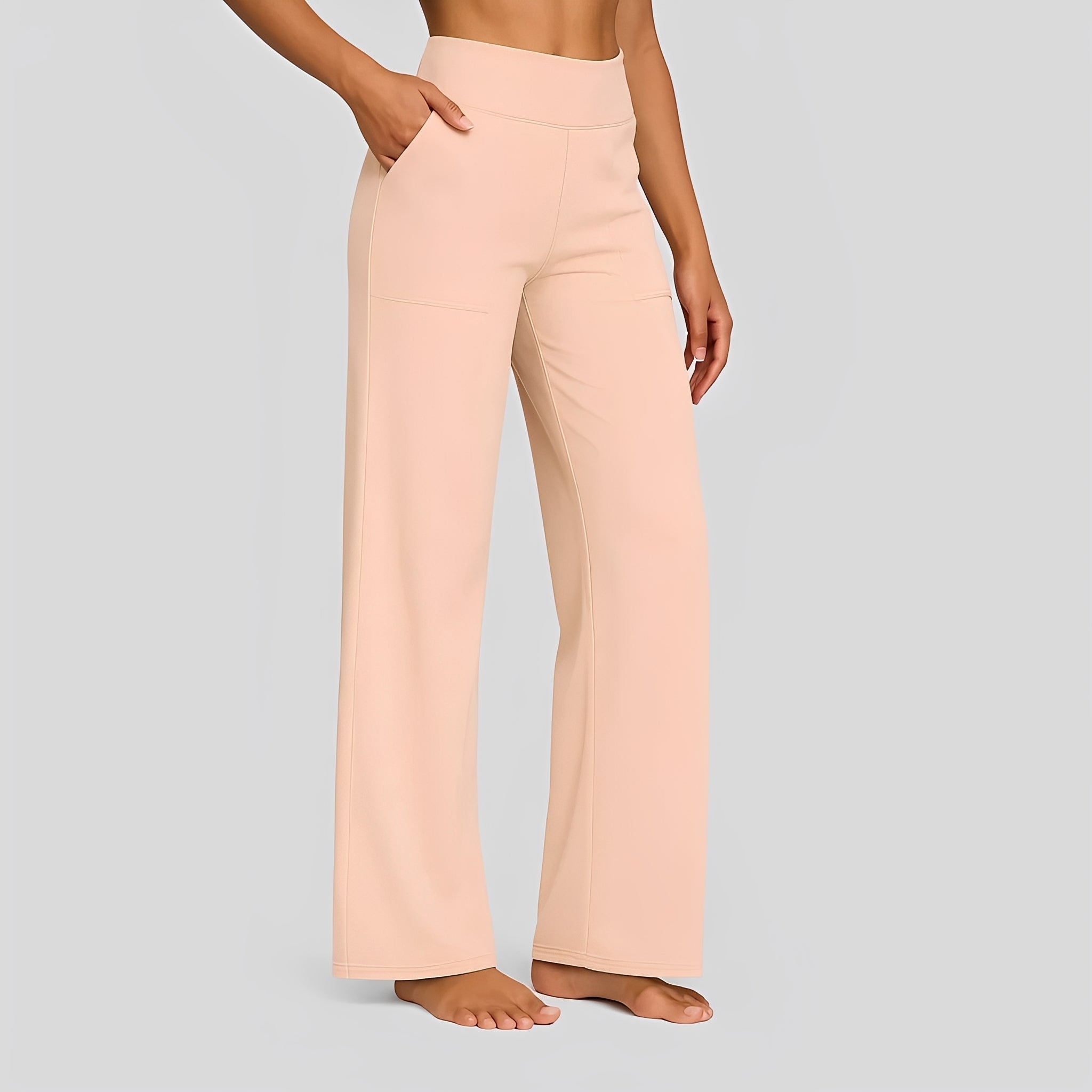 Roxanne - Pantalon à Taille Haute Élastique