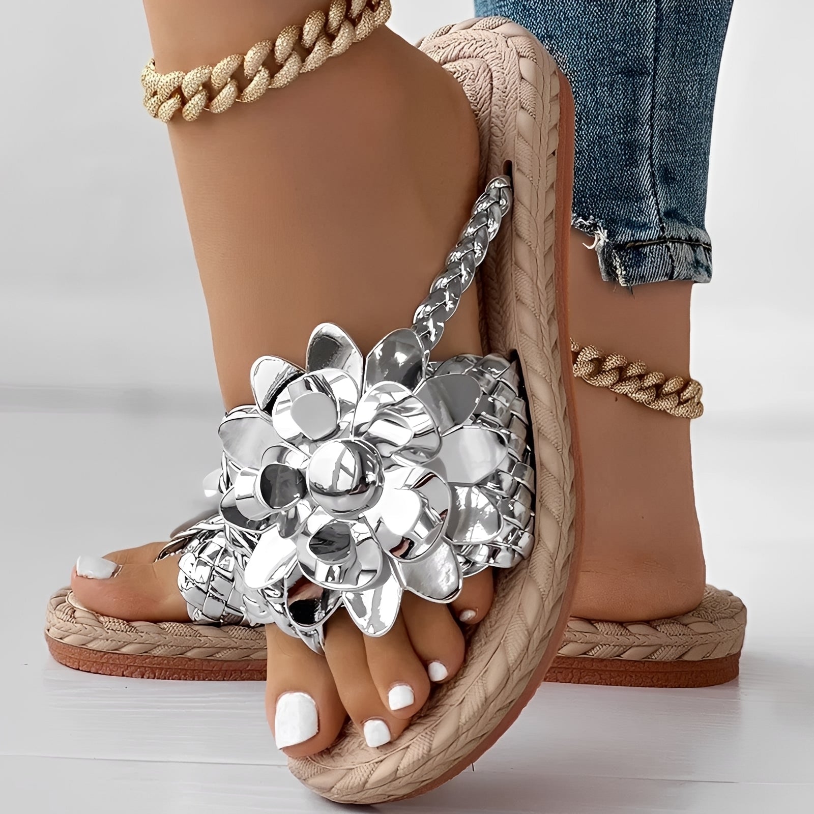 Saira - Chaussons Décontractés avec Design Texturé
