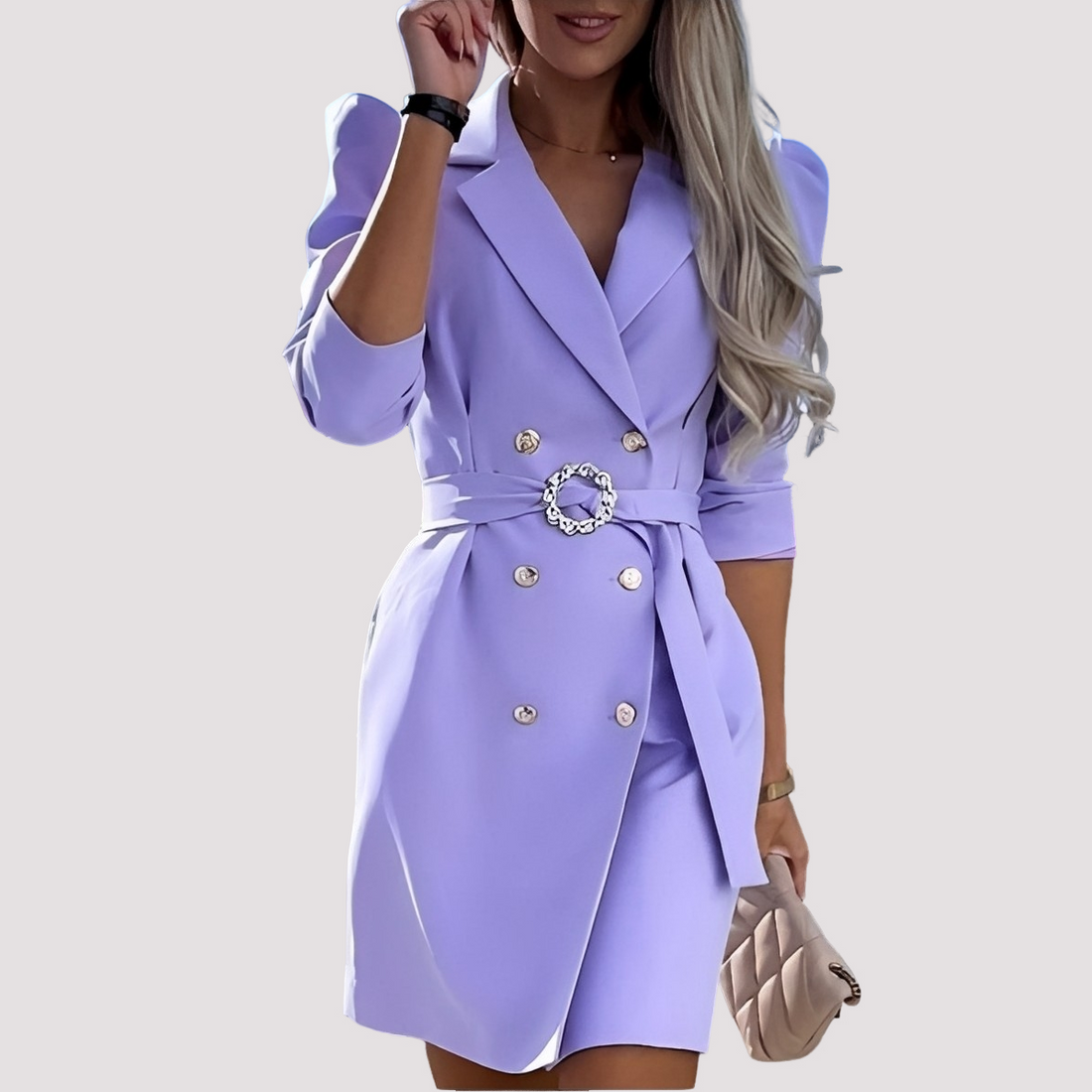Maisie - Élégante robe blazer avec ceinture