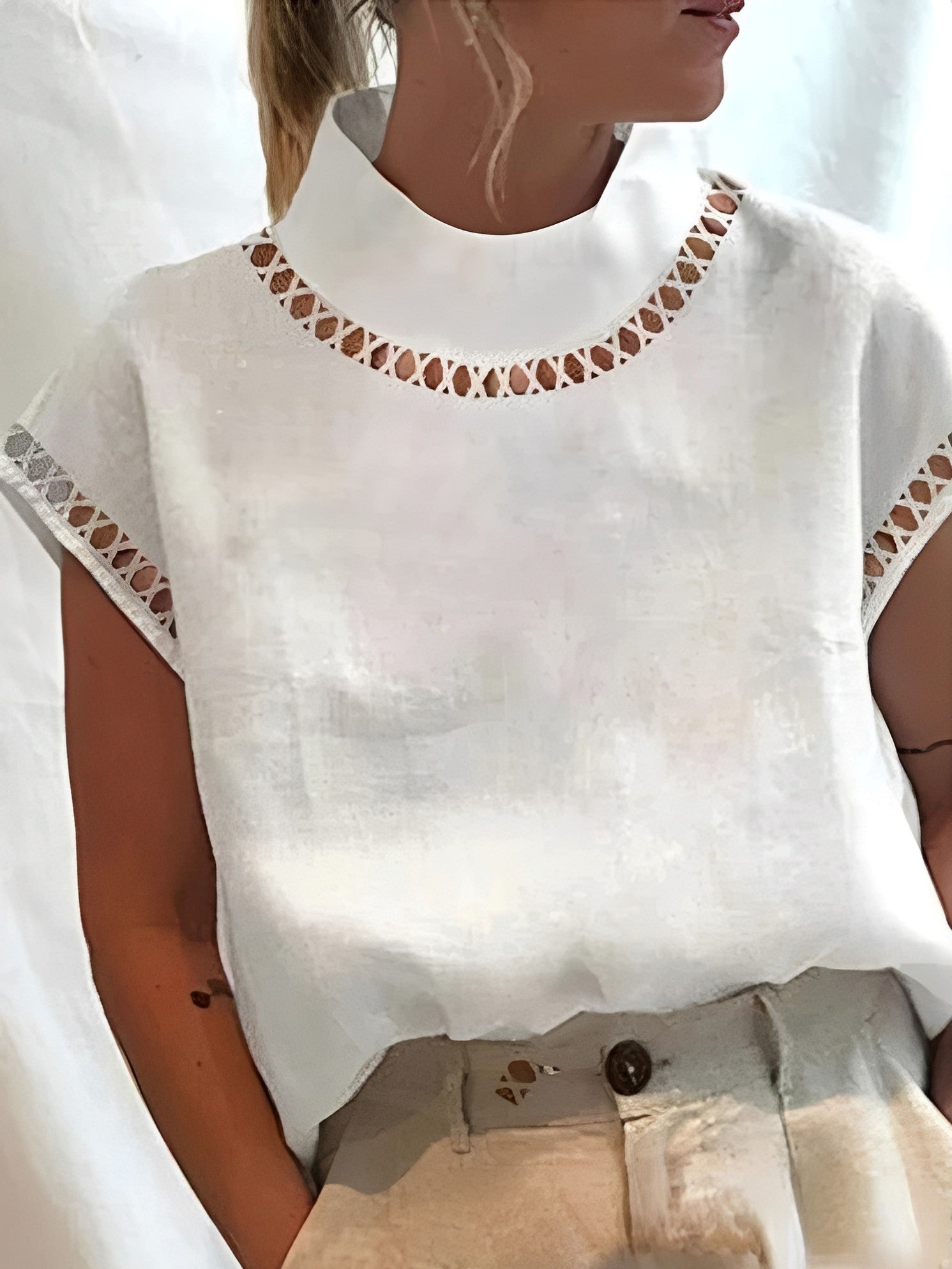 Nannie - Haut chic avec ouverture pour femmes