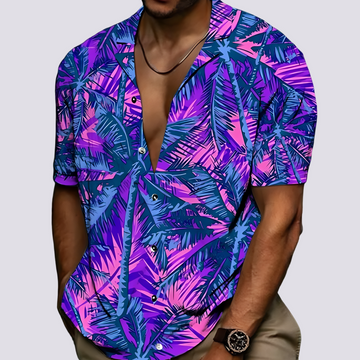 Philip - Chemise chic avec motif hawaïen pour hommes