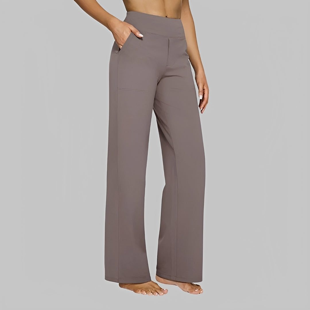 Roxanne - Pantalon à Taille Haute Élastique