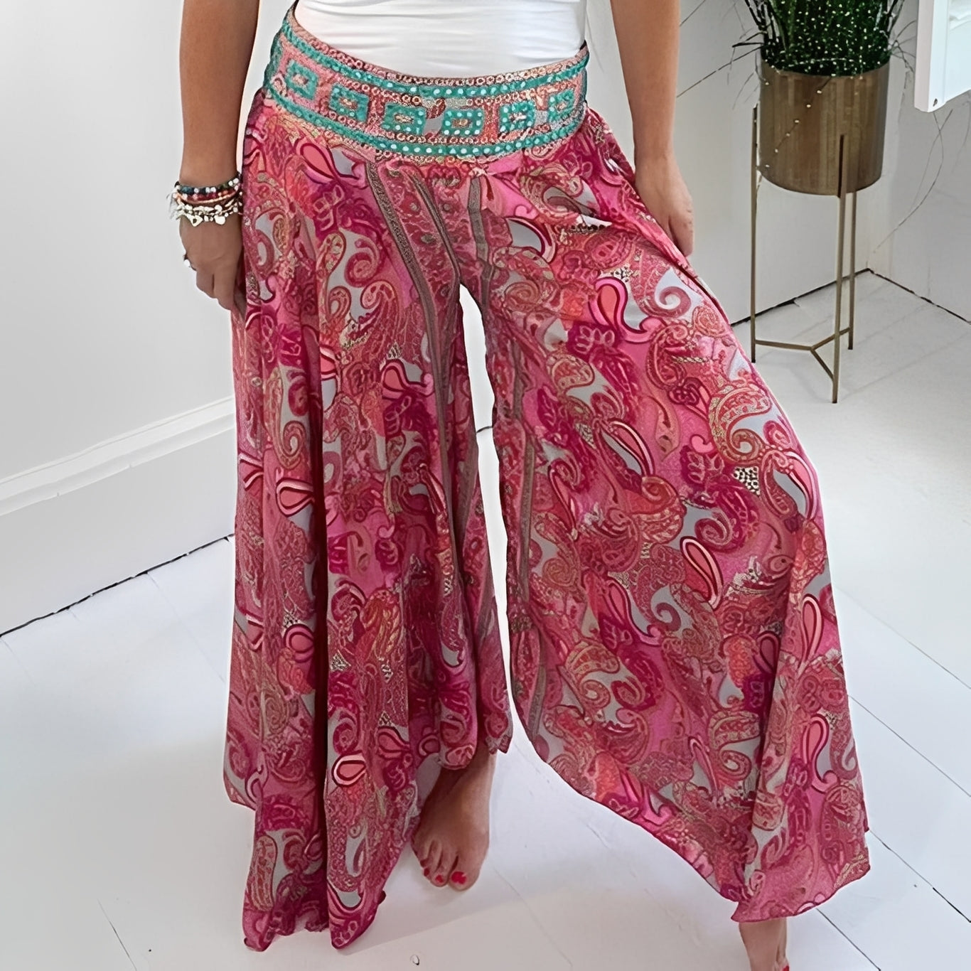 Jasmin - Jupe chic avec motif ethnique pour femmes