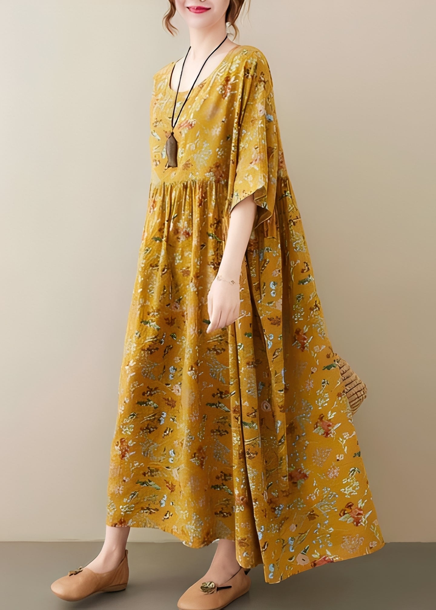 Mariam - Robe élégante et ample avec ourlet généreux pour femmes