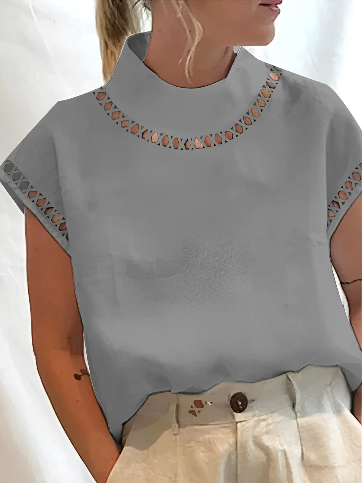 Nannie - Haut chic avec ouverture pour femmes