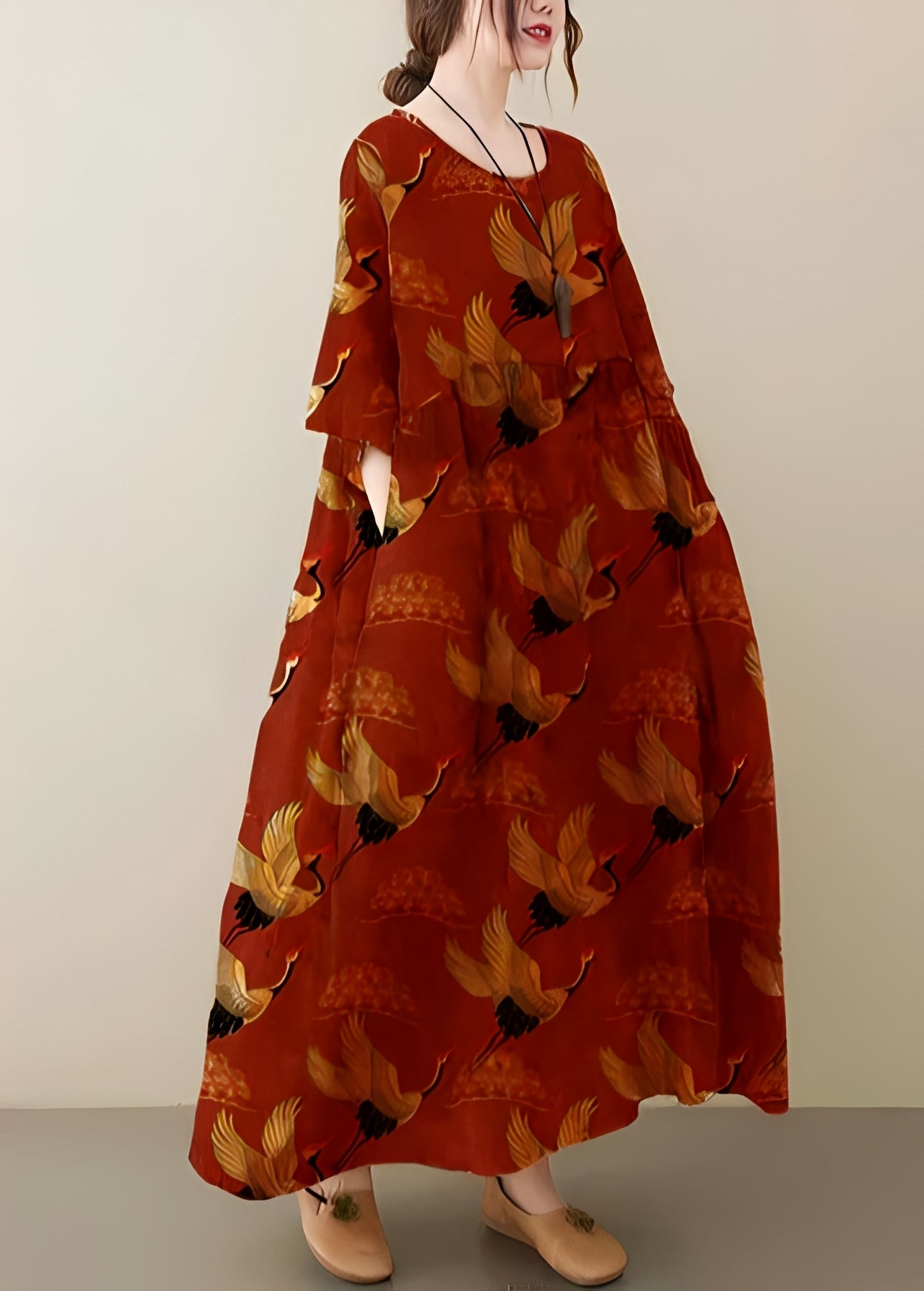 Mariam - Robe élégante et ample avec ourlet généreux pour femmes