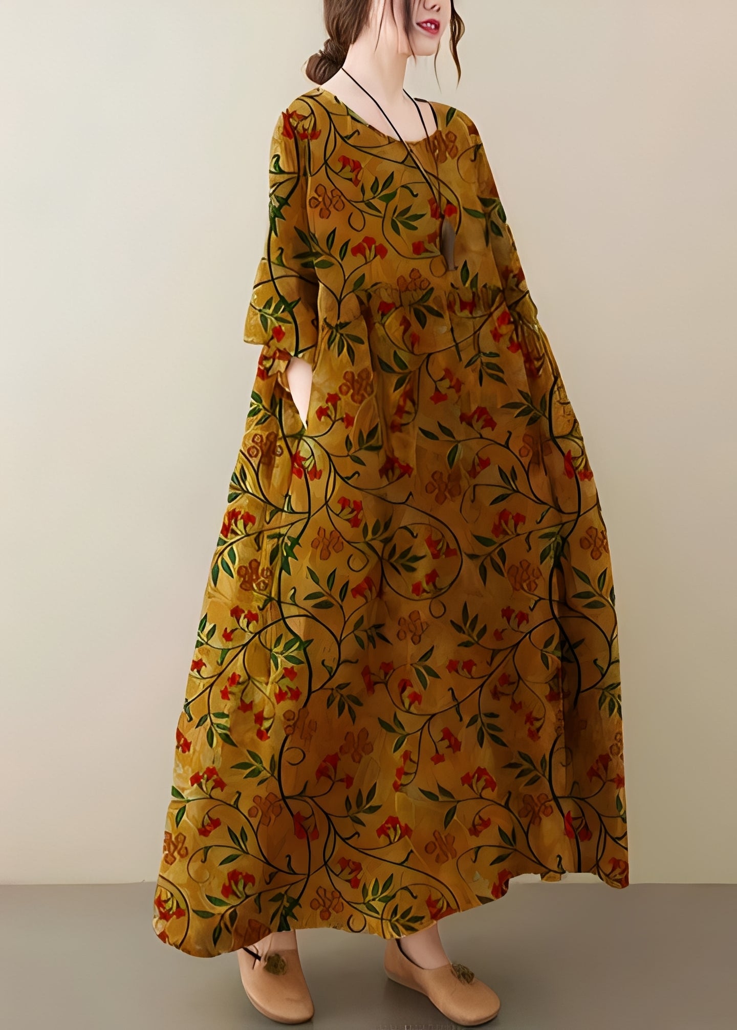 Mariam - Robe élégante et ample avec ourlet généreux pour femmes