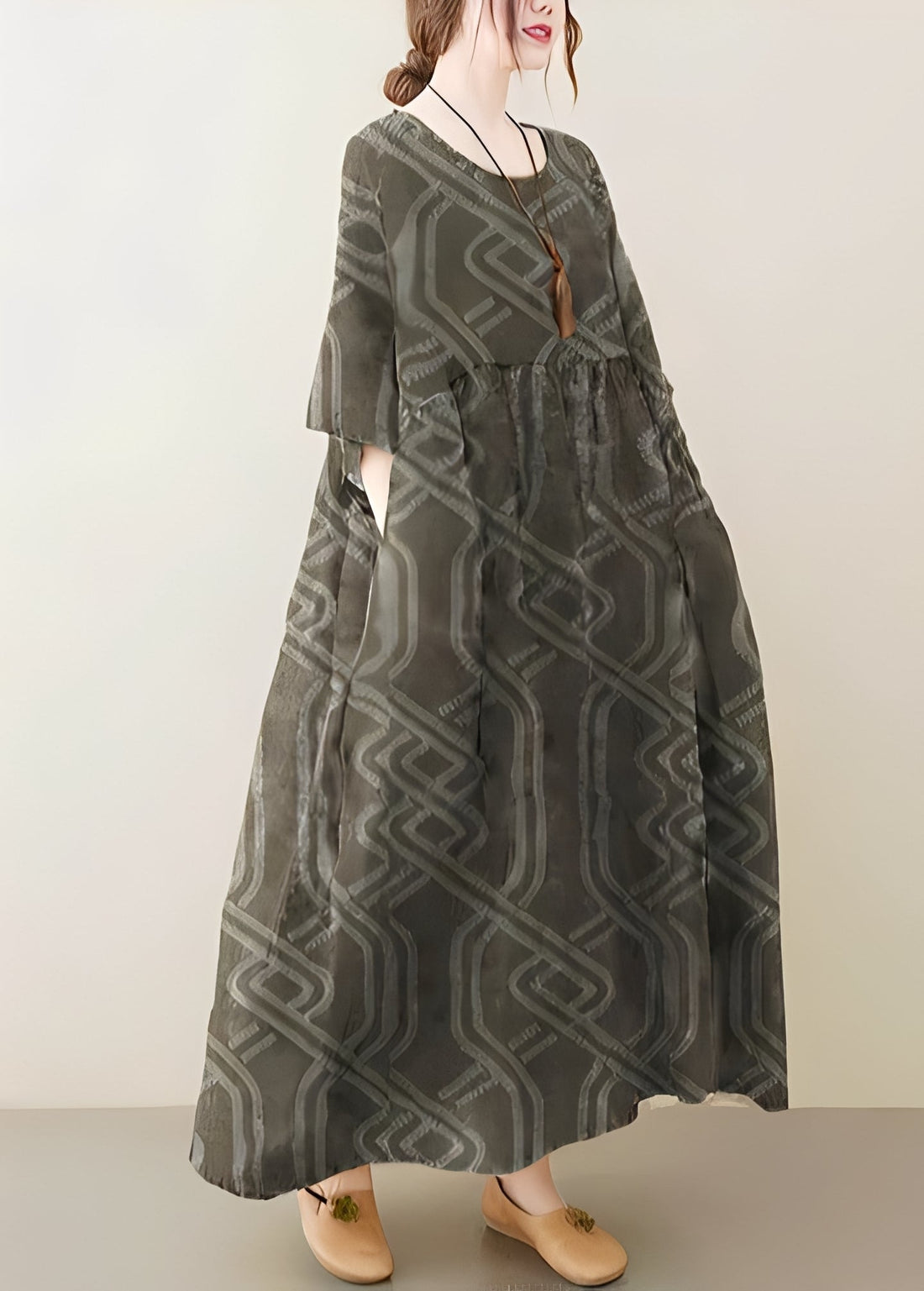 Mariam - Robe élégante et ample avec ourlet généreux pour femmes