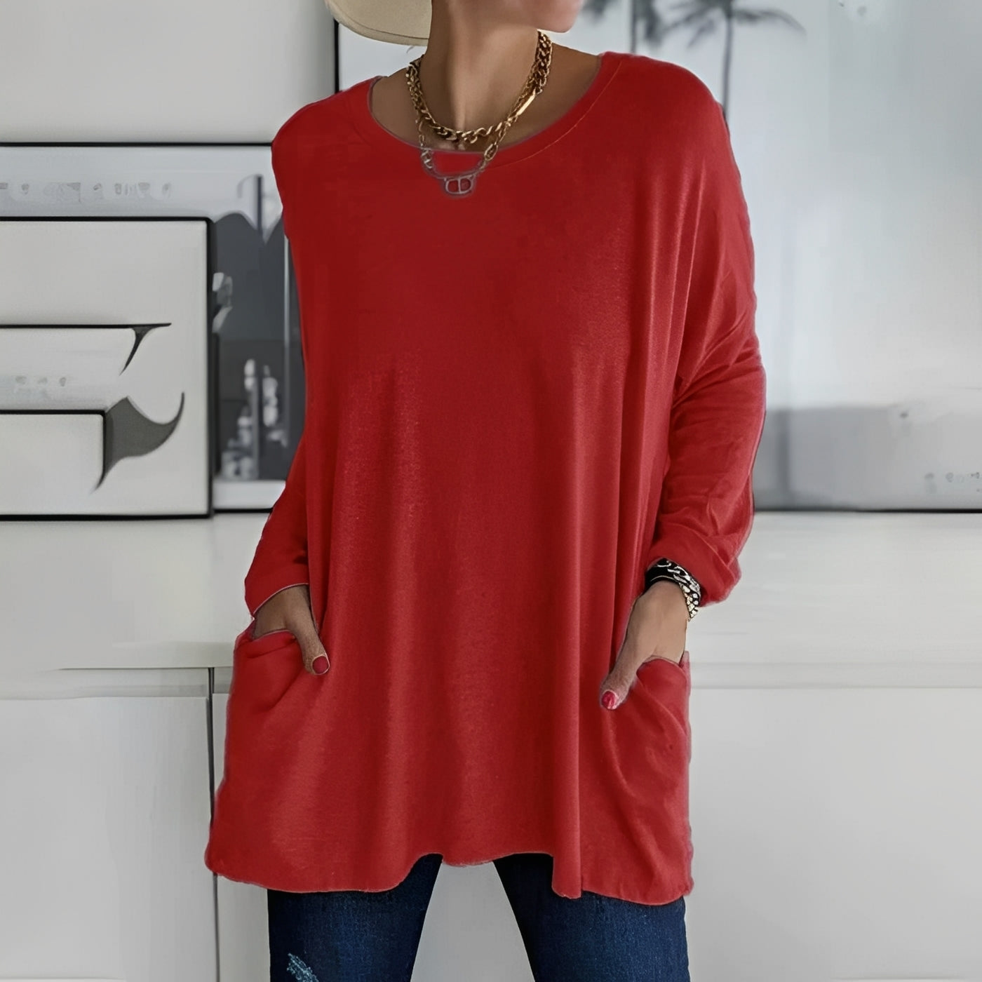 Chantelle - Robe-chemise longue avec poches