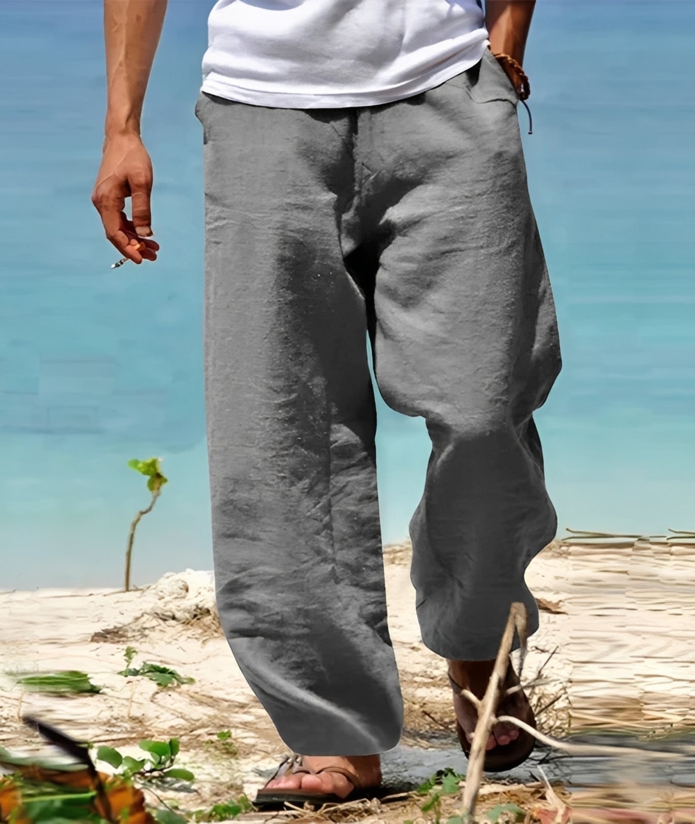 Theo - Pantalon Homme - pour Promenades Ensoleillées à l'Extérieur