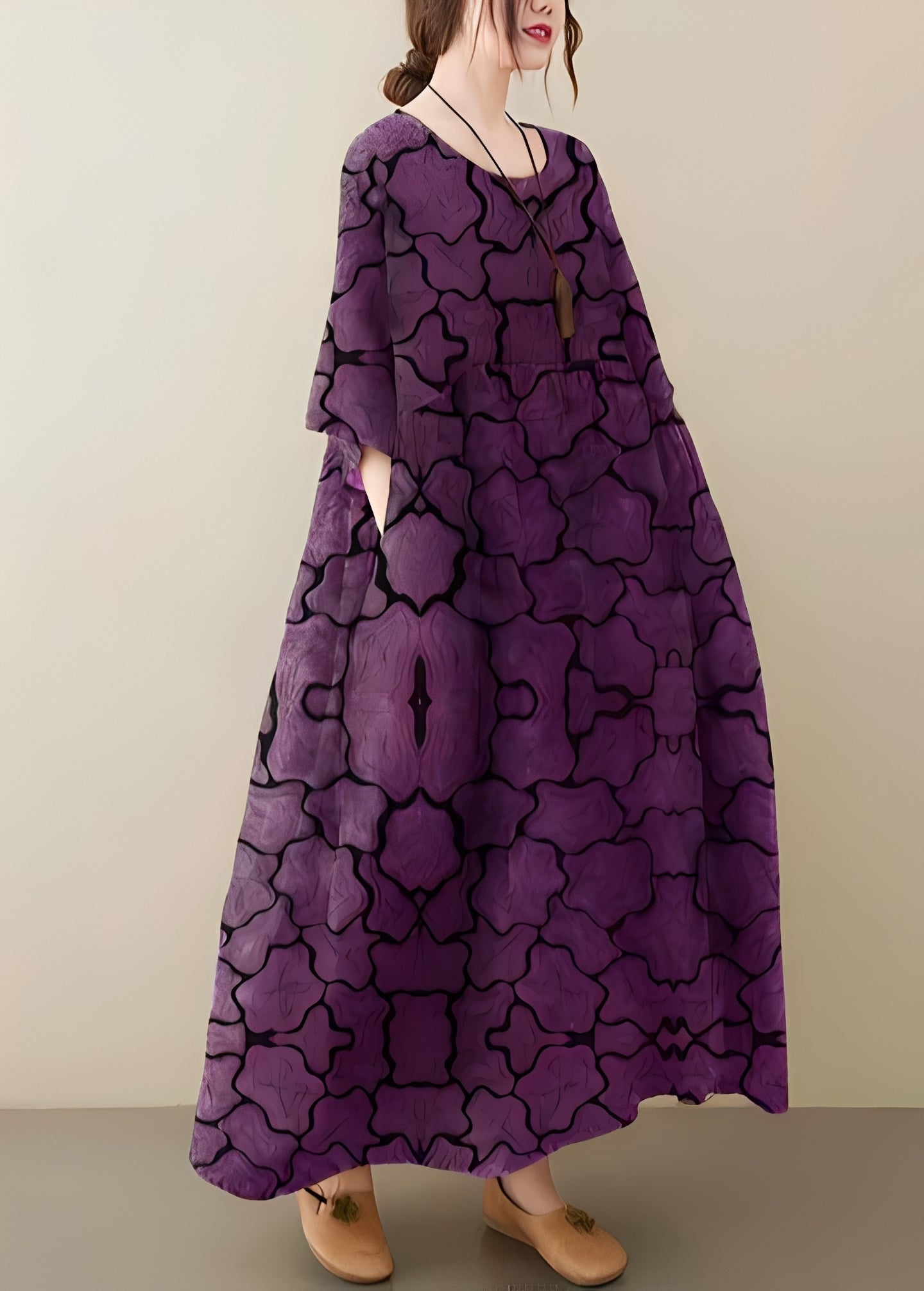 Mariam - Robe élégante et ample avec ourlet généreux pour femmes