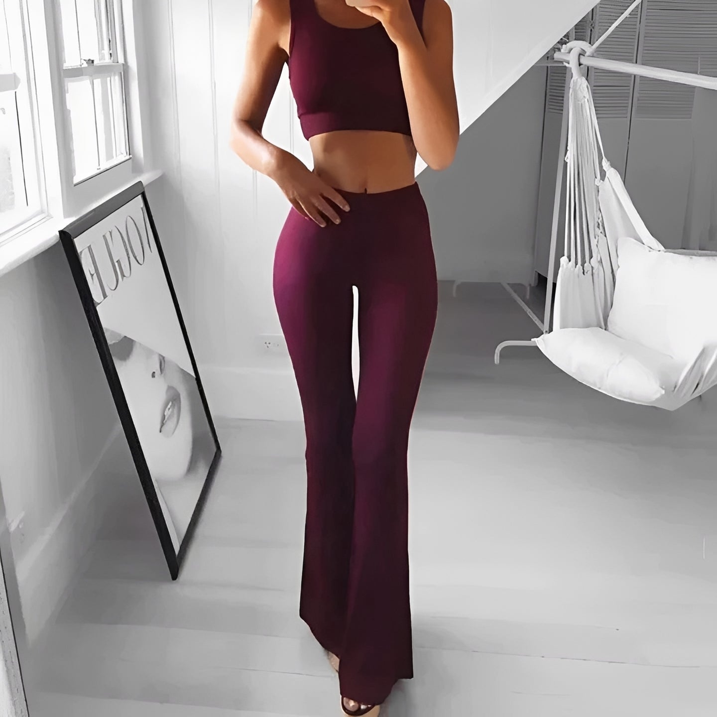 Keiran - Pantalon élégant à jambes évasées