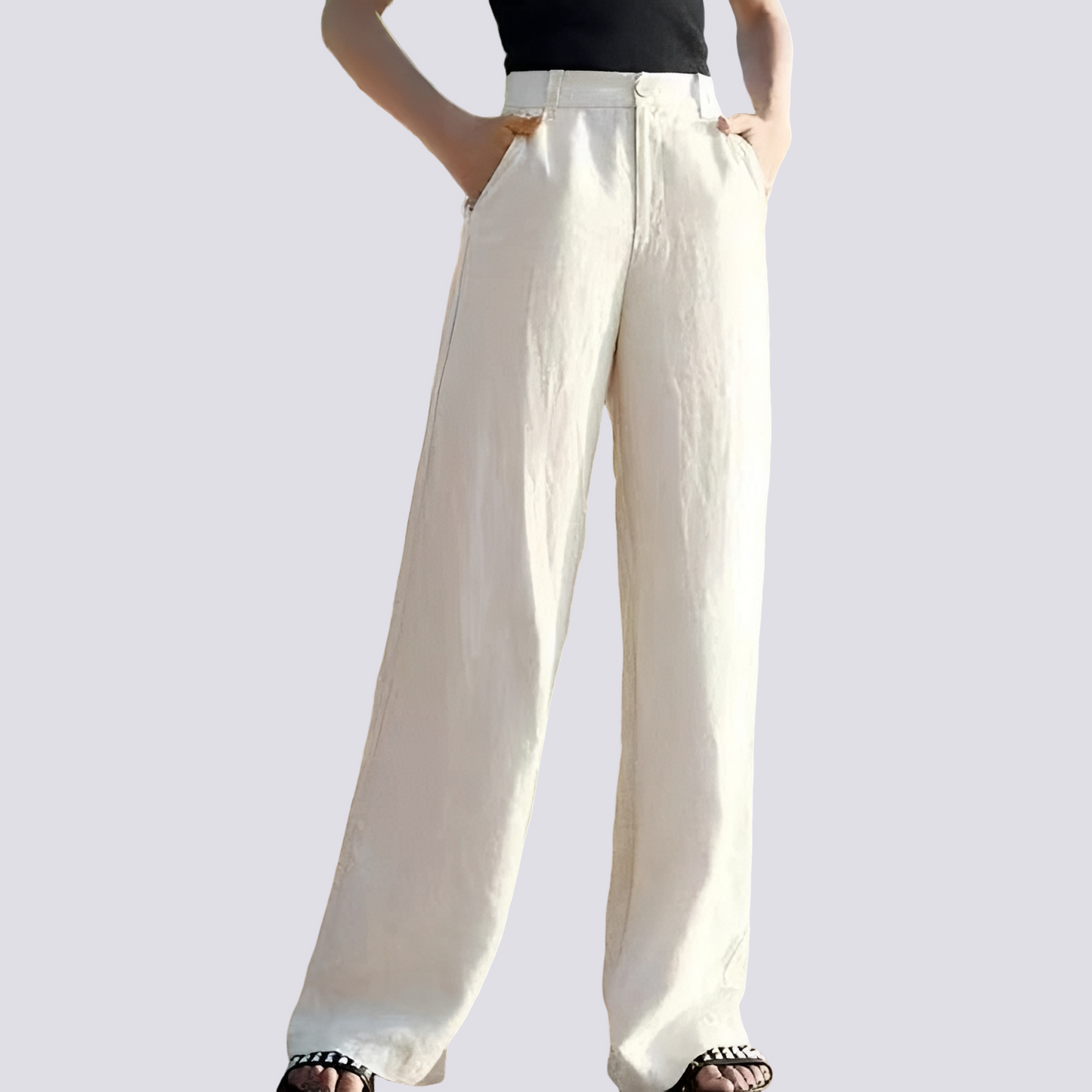 Nellie - Pantalon Évasé et Agréable