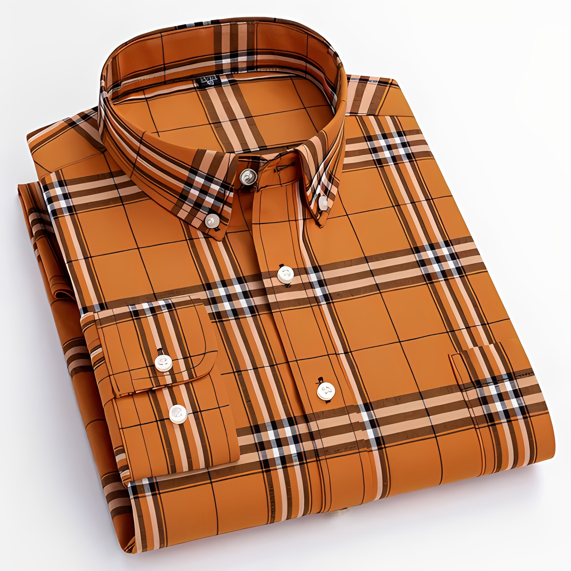 Aldrine - Chemise relax à manches longues pour homme