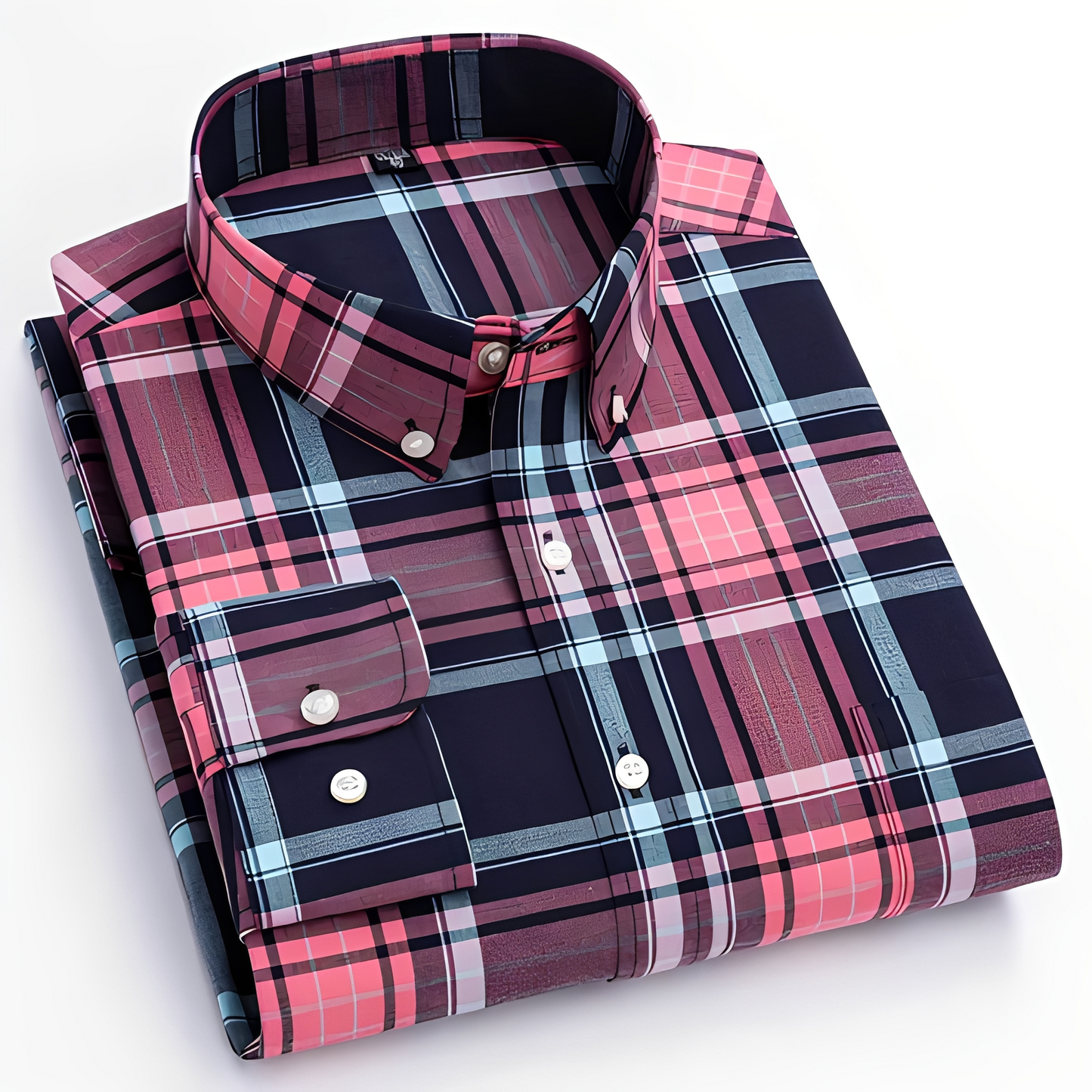 Aldrine - Chemise relax à manches longues pour homme