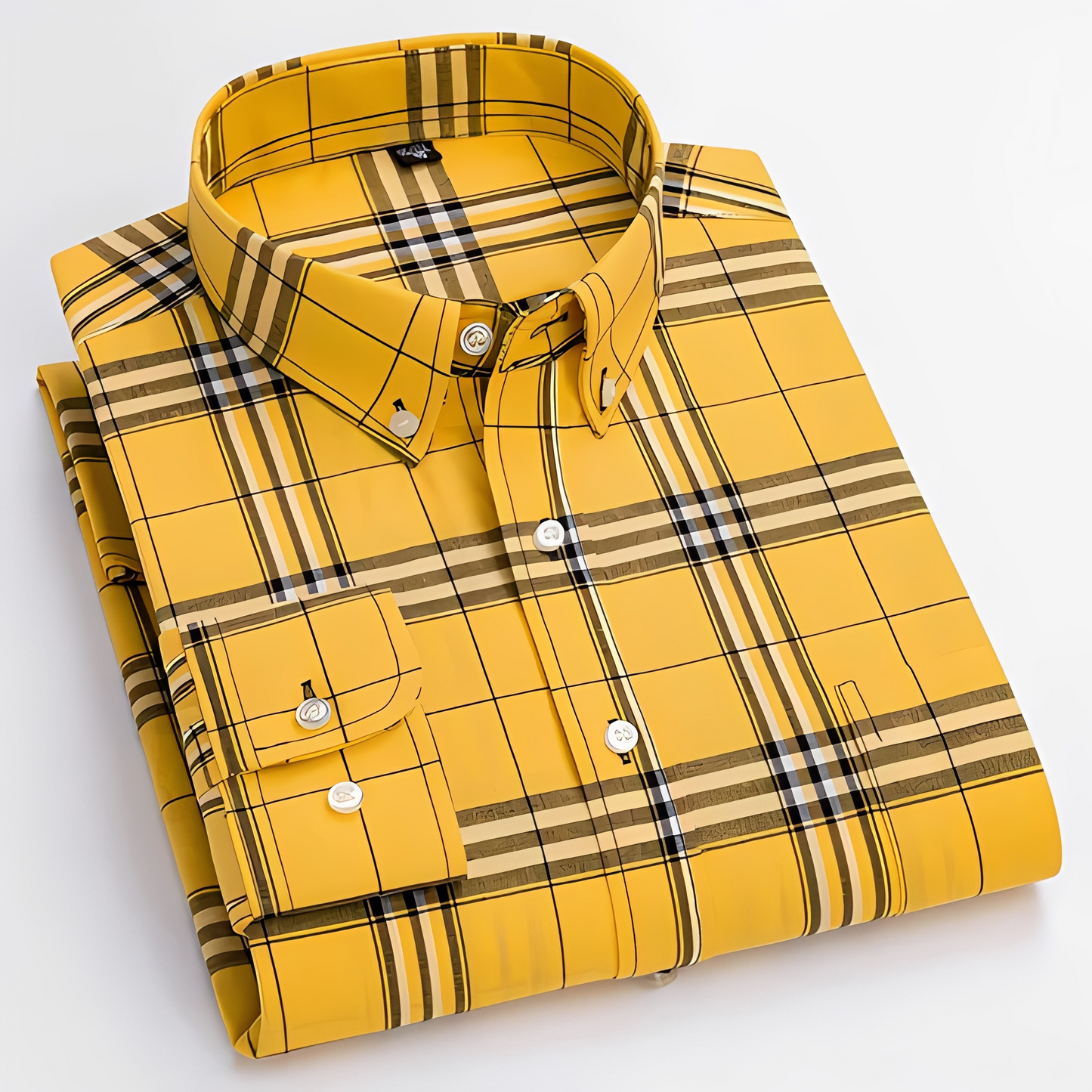 Aldrine - Chemise relax à manches longues pour homme