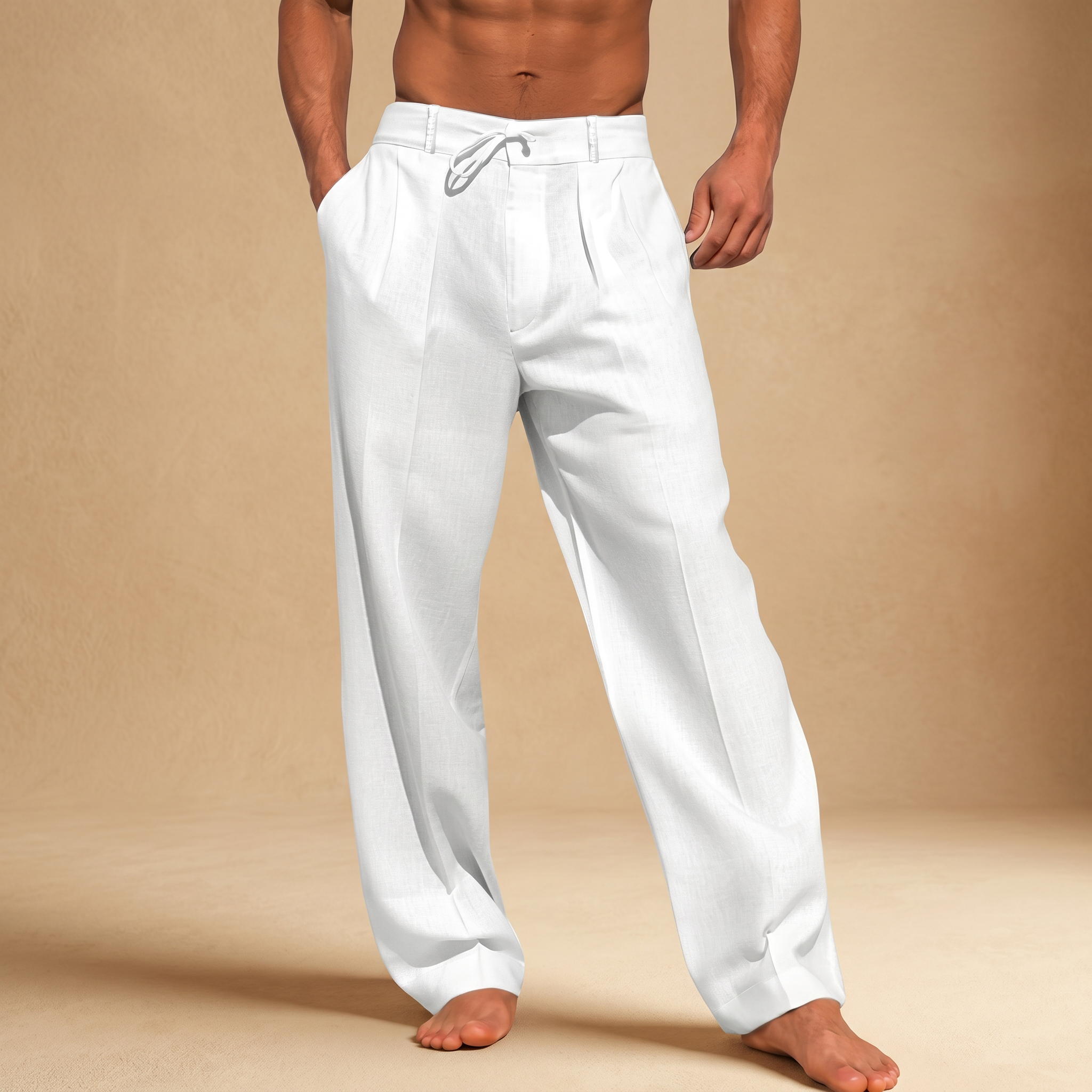 Alfie - Pantalon Aisé à Coupe Droite