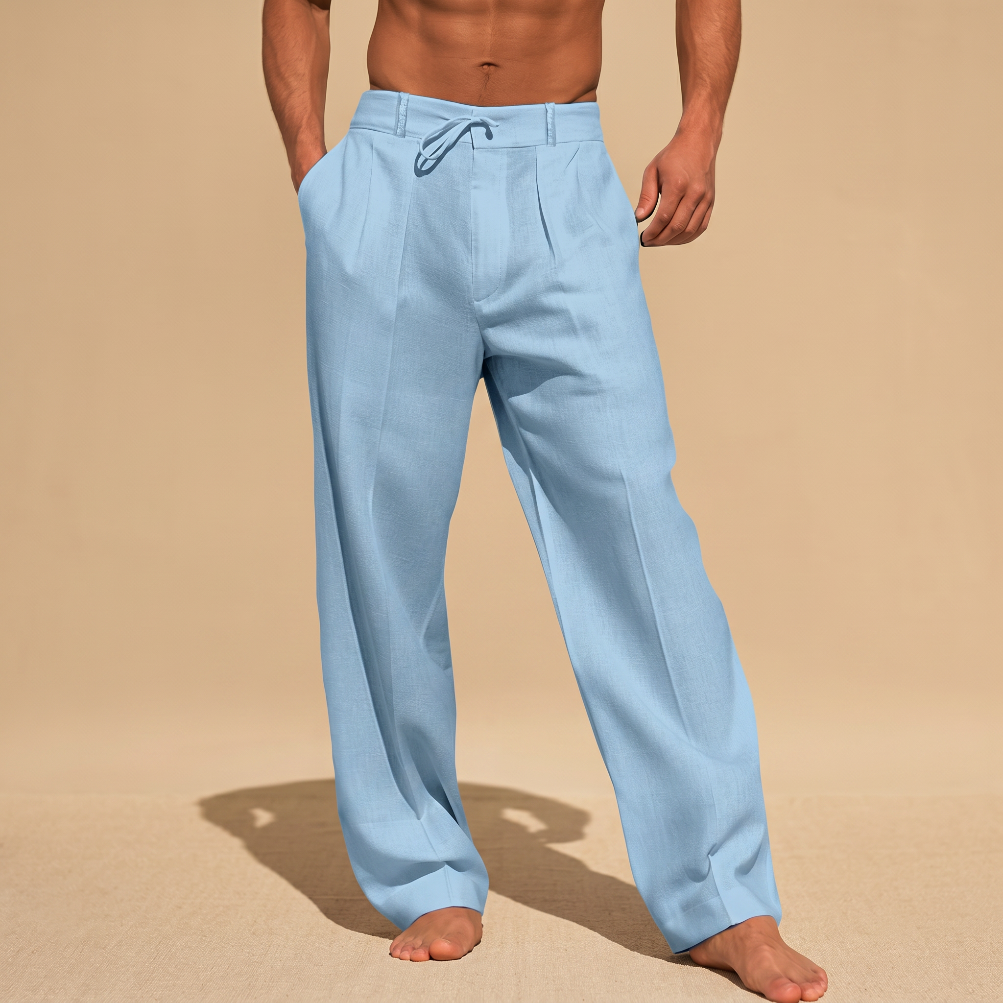 Alfie - Pantalon Aisé à Coupe Droite