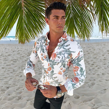Denzel - Chemise imprimée florale à manches longues