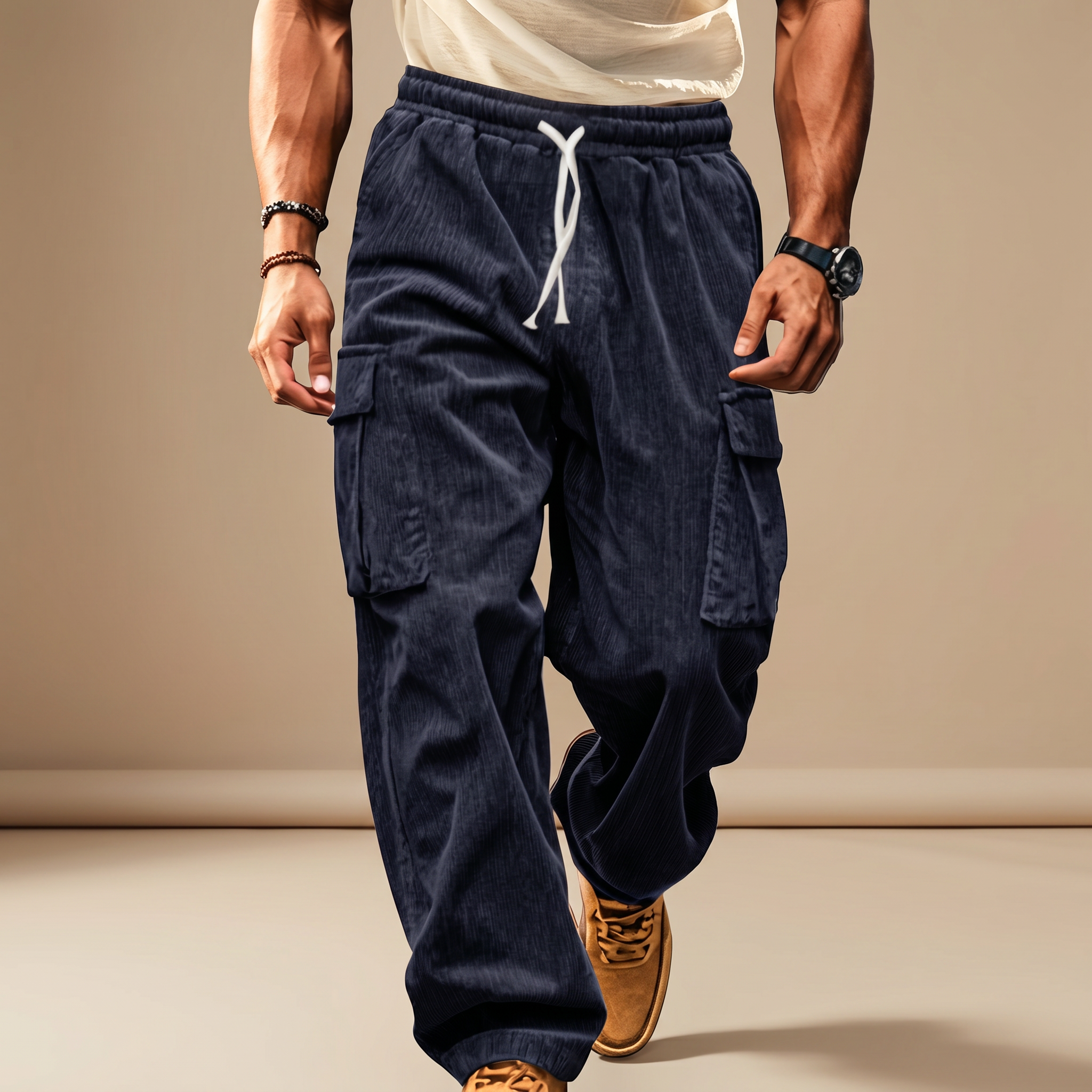 Dawson - Pantalon Cargo Ample