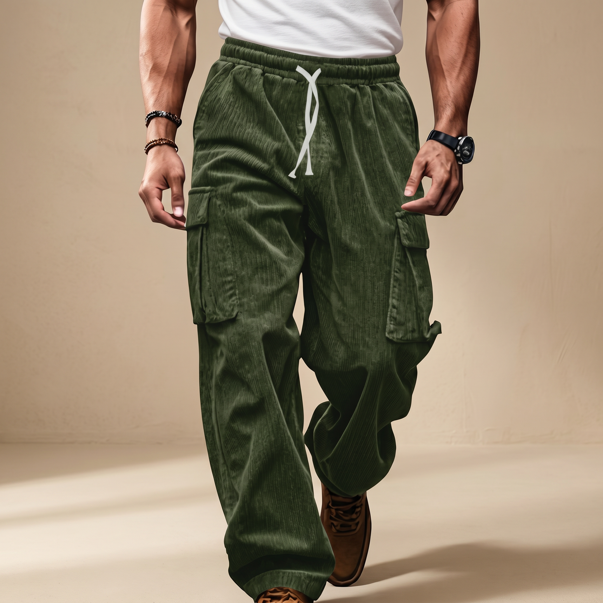 Dawson - Pantalon Cargo Ample