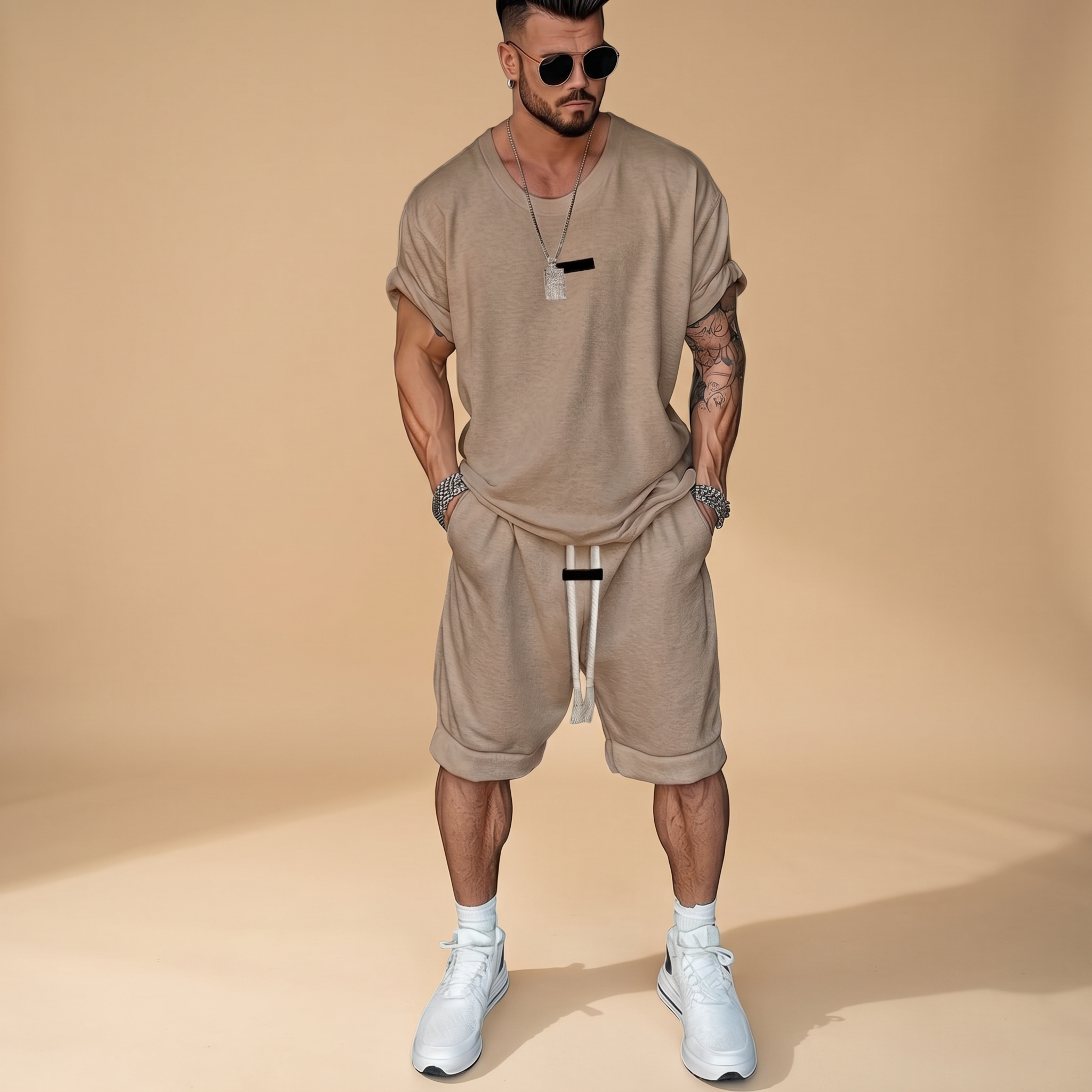 Alan - Ensemble Chemise et Shorts Relax