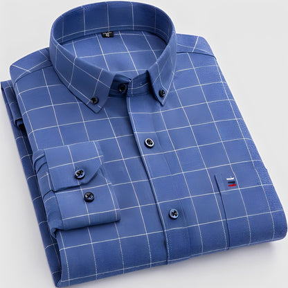 Lance - Chemise à carreaux à manches longues pour homme